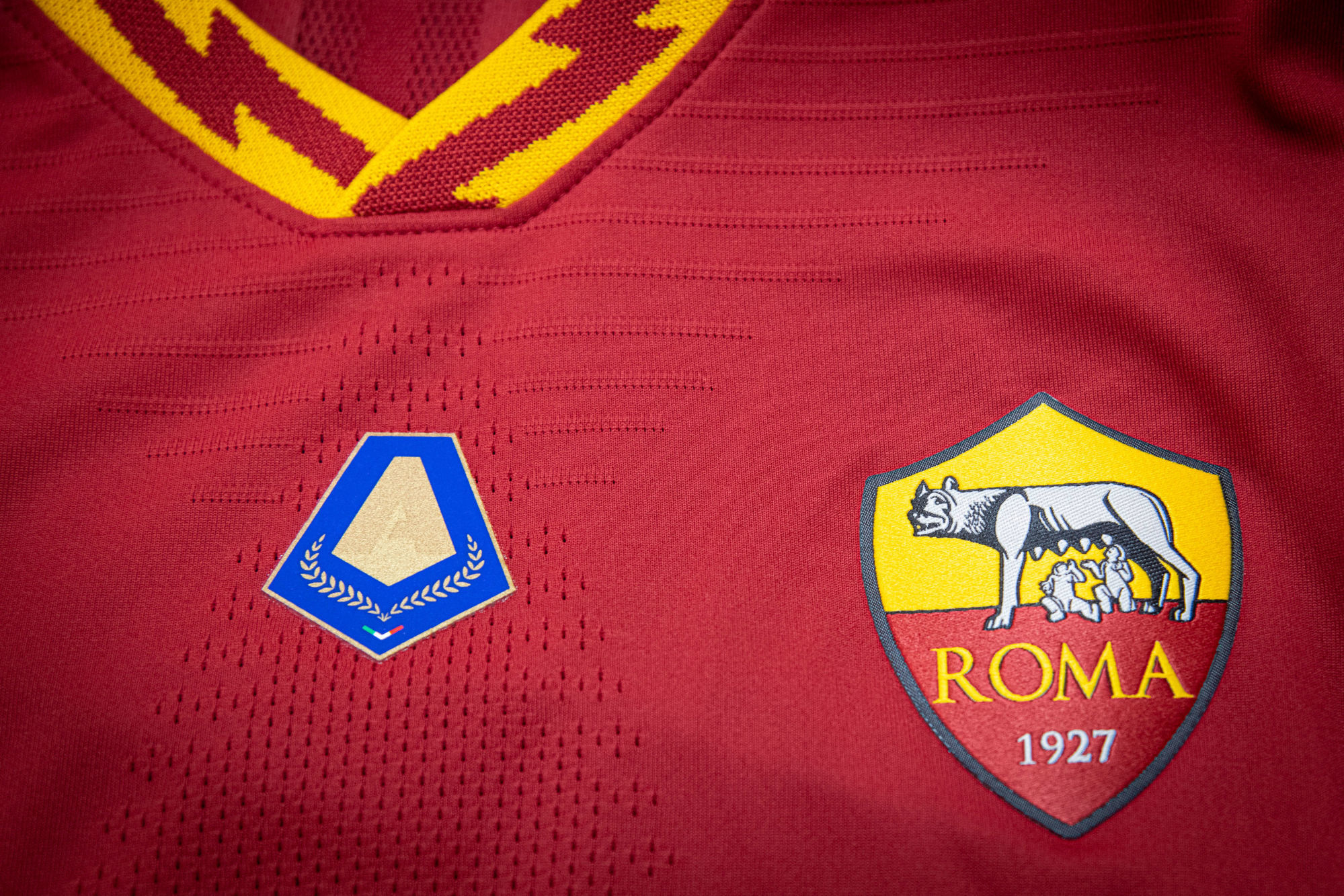 Zaniolo jersey with best young player patch during the Serie A match between Roma and Genoa on August 25th, 2019.
Photo: LaPresse / Icon Sport - ---