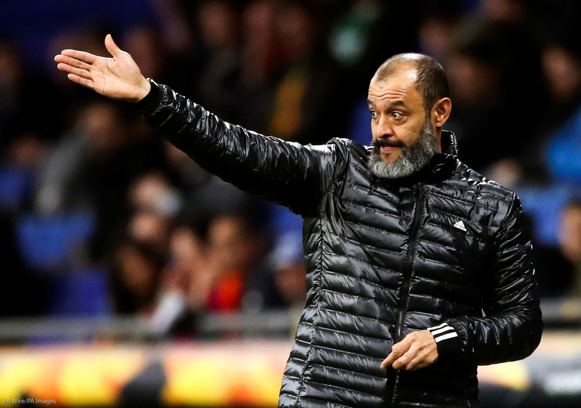 Wolverhampton Wanderers manager Nuno Espirito Santo gestures on the touchline during the Europa League match at the RCDE Stadium, Barcelona. 

Photo by Icon Sport - Nuno Espirito SANTO - Estadio Cornella-El Prat - Barcelone (Espagne)