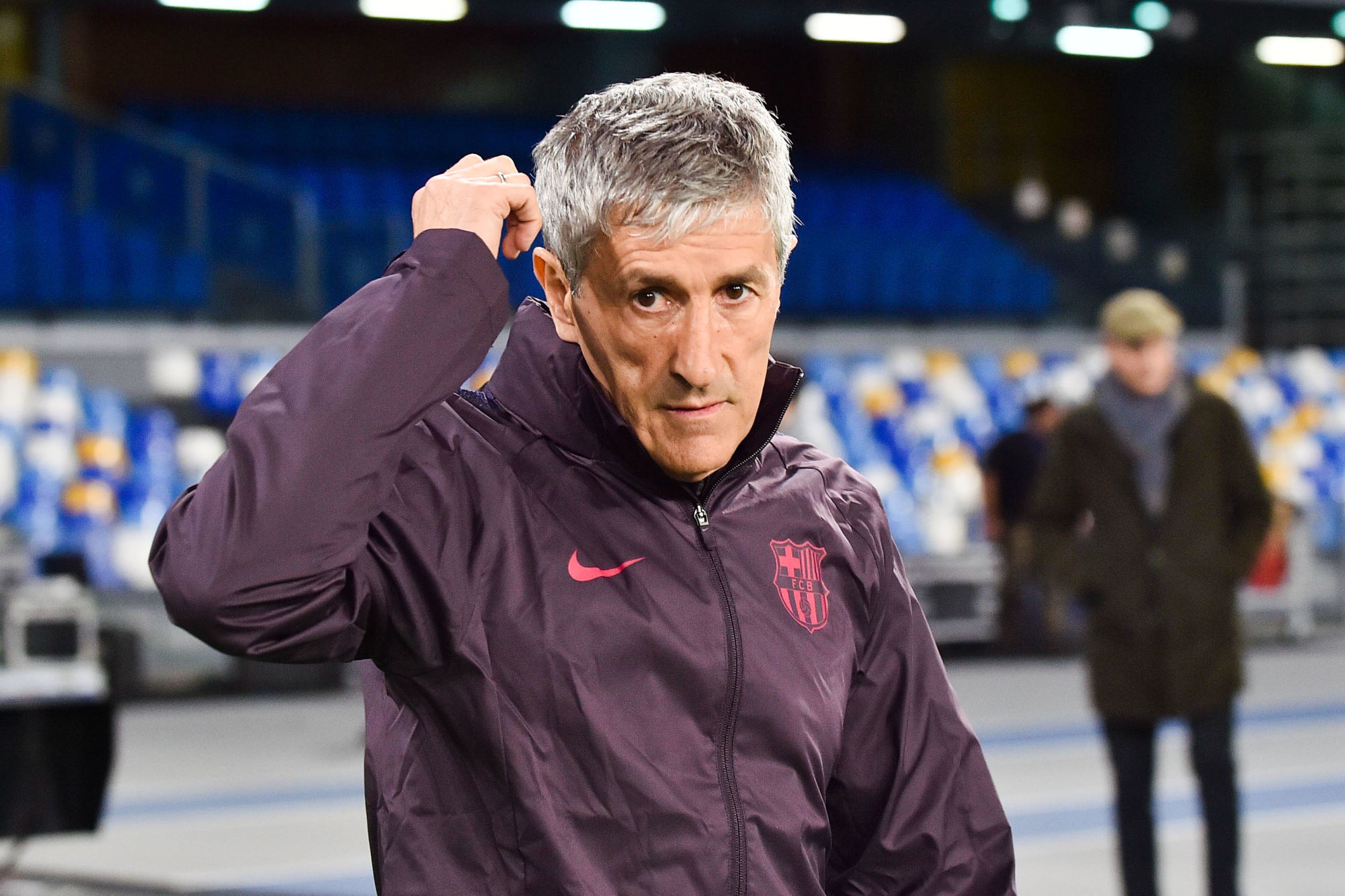 Quique Setien sous les couleurs du FC Barcelone