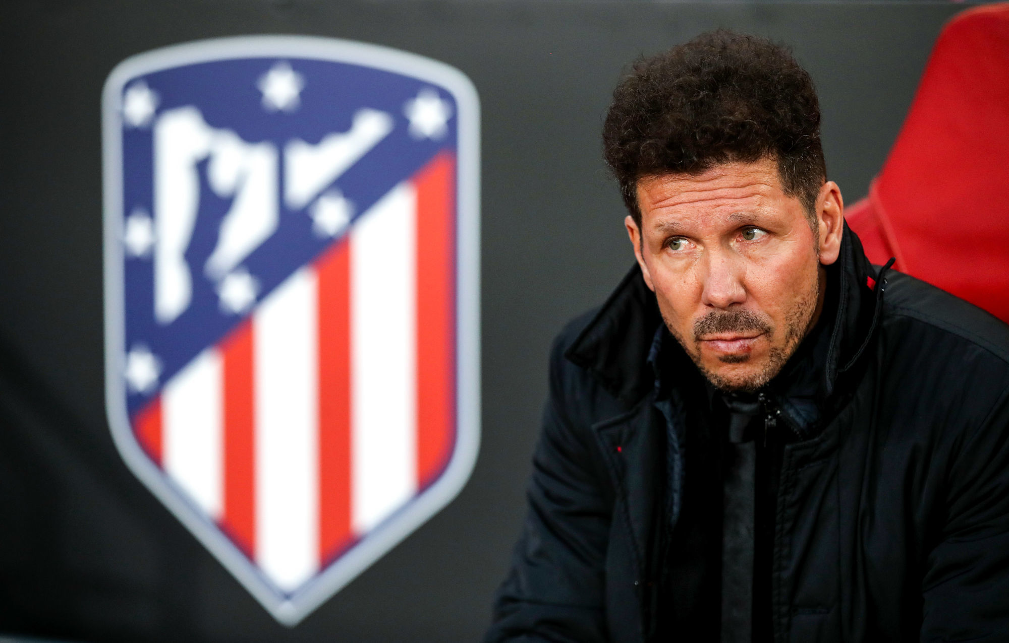 Atletico Madrid manager Diego Simeone during the UEFA Europa League semi final match between Arsenal and Atletico Madrid, first leg match at the Emirates Stadium, London, England on April 26th 2018. Photo : PA Images / Icon Sport