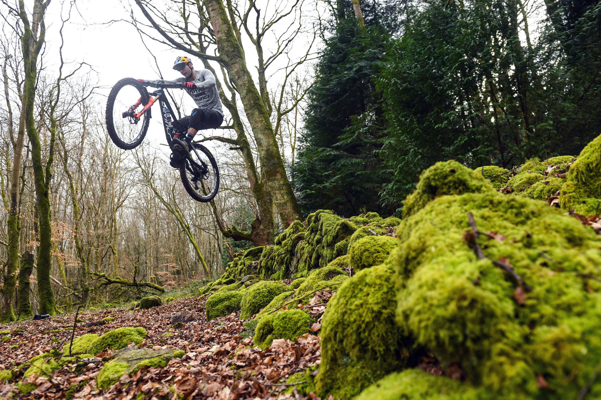 19 March 2020; Enduro mountain bike rider, Greg Callaghan, during a training session at his home in Dublin. He is currently training at home, following the postponement of the opening two rounds of the Enduro World Series, in Columbia and Chile. Photo by Ramsey Cardy/Sportsfile 
Photo by Icon Sport - Greg CALLAGHAN - Dublin (Irlande)