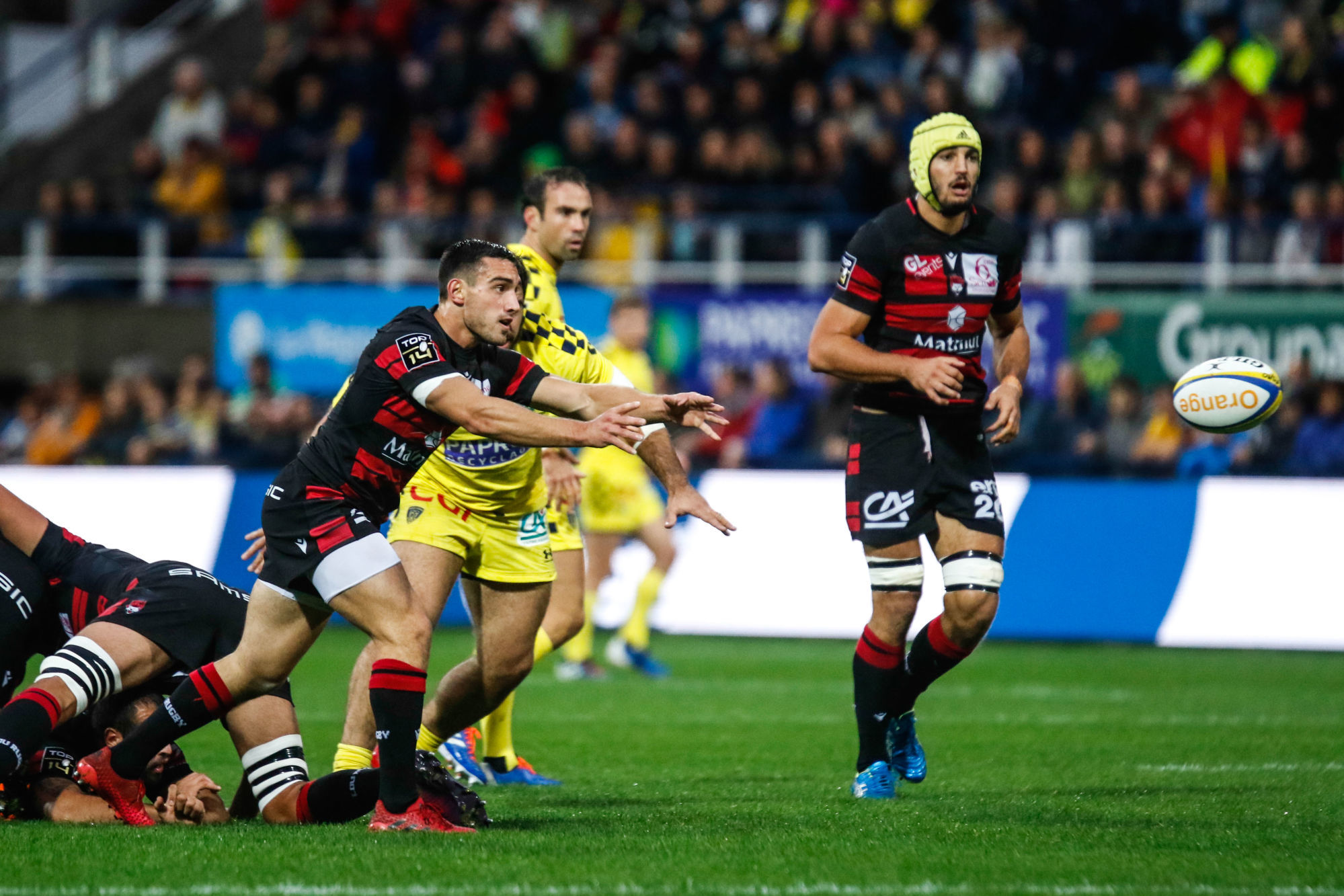 Baptiste COUILLOUD of Lyon during the Top 14 match between Clermont and Lyon on October 20, 2019 in Clermont-Ferrand, France. (Photo by Romain Biard/Icon Sport) - Baptiste COUILLOUD - Stade Marcel Michelin - Clermont Ferrand (France)