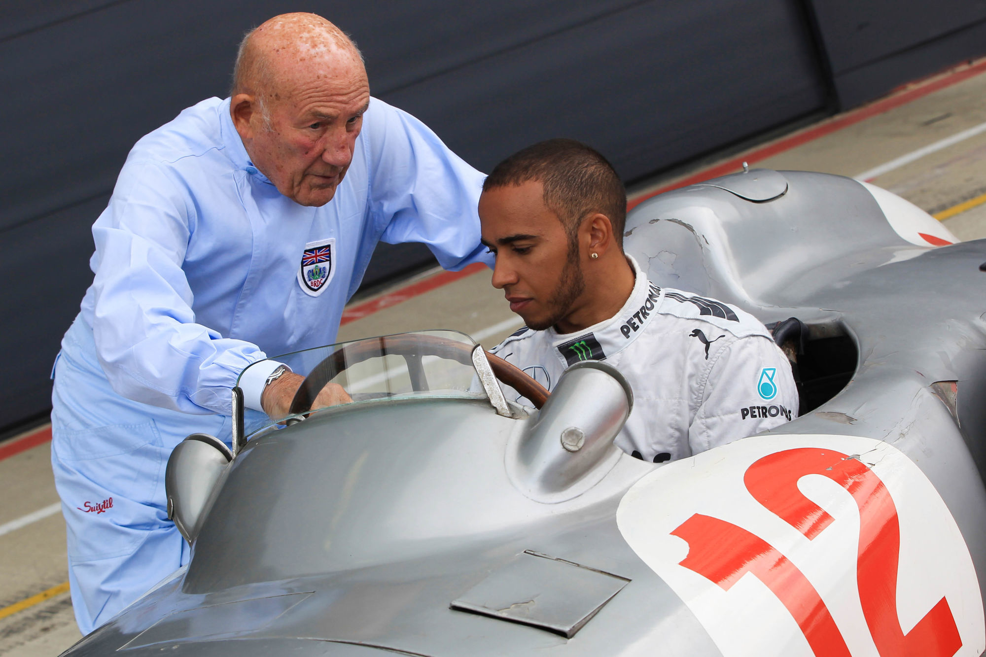 Stirling Moss et Lewis Hamilton 
Photo by Icon Sport
