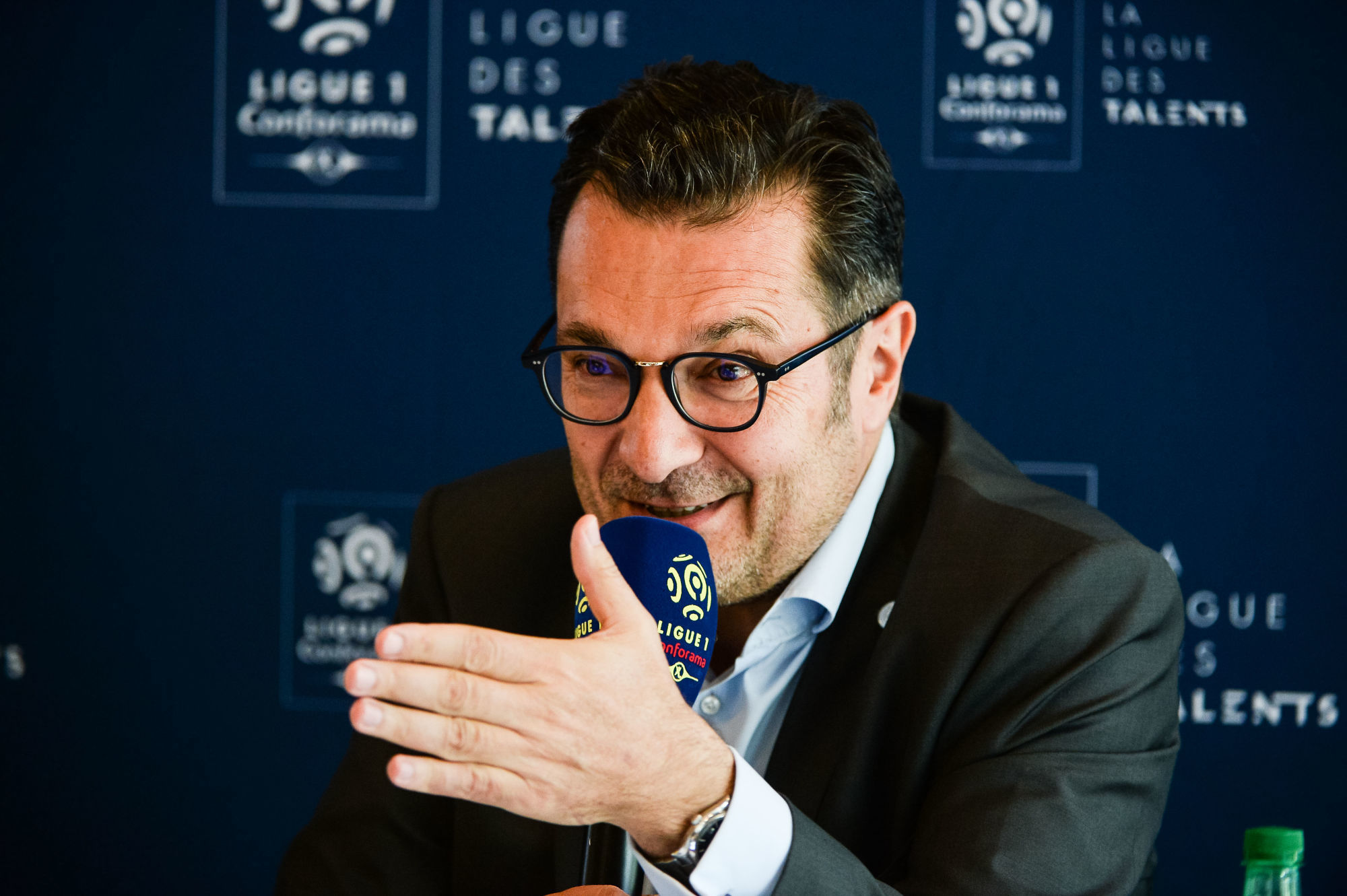 Didier Quillot, General Executive Manager of LFP during the LFP press conference for the opening of the Ligue 1 Conforama 2018/2019 season on July 31, 2018 in Paris, France. (Photo by Baptiste Fernandez/Icon Sport)