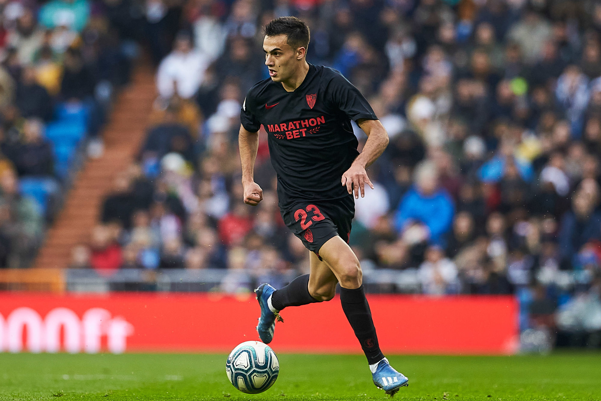 Sergio Reguilon during the Liga match between Real Madrid and Sevilla at Bernabeu on January 18, 2020 in Madrid, Spain. (Photo by Pressinphoto/Icon Sport) 

 - Sergio REGUILON - Stade Santiago-Bernabeu - Madrid (Espagne)