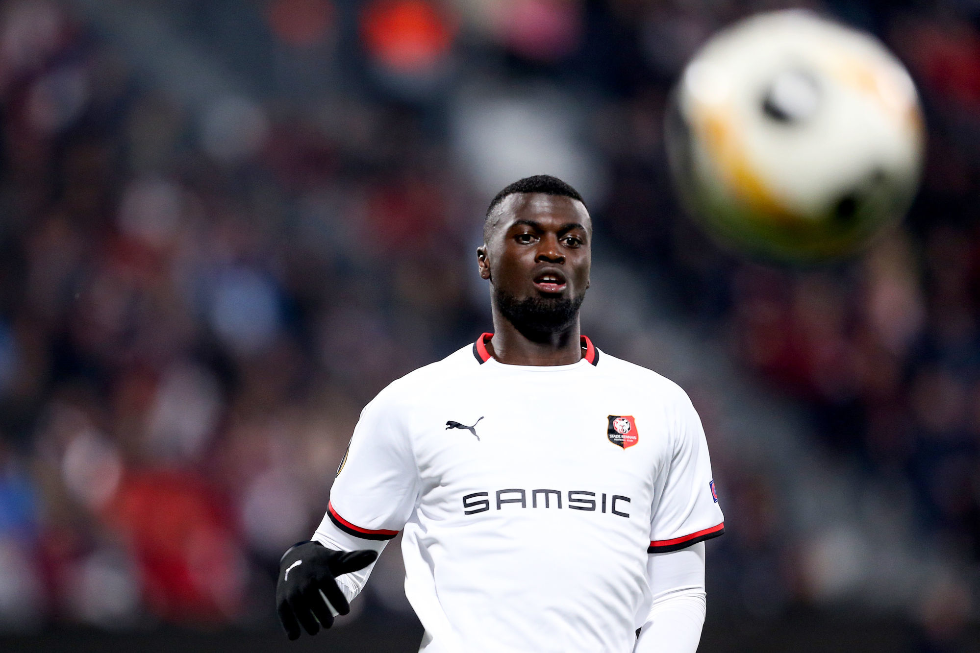 M'Baye Niang of Rennes () during the Europa League match between Cluj and Rennes on 7th November 2019.
Photo : Mircea Rosca / Icon Sport