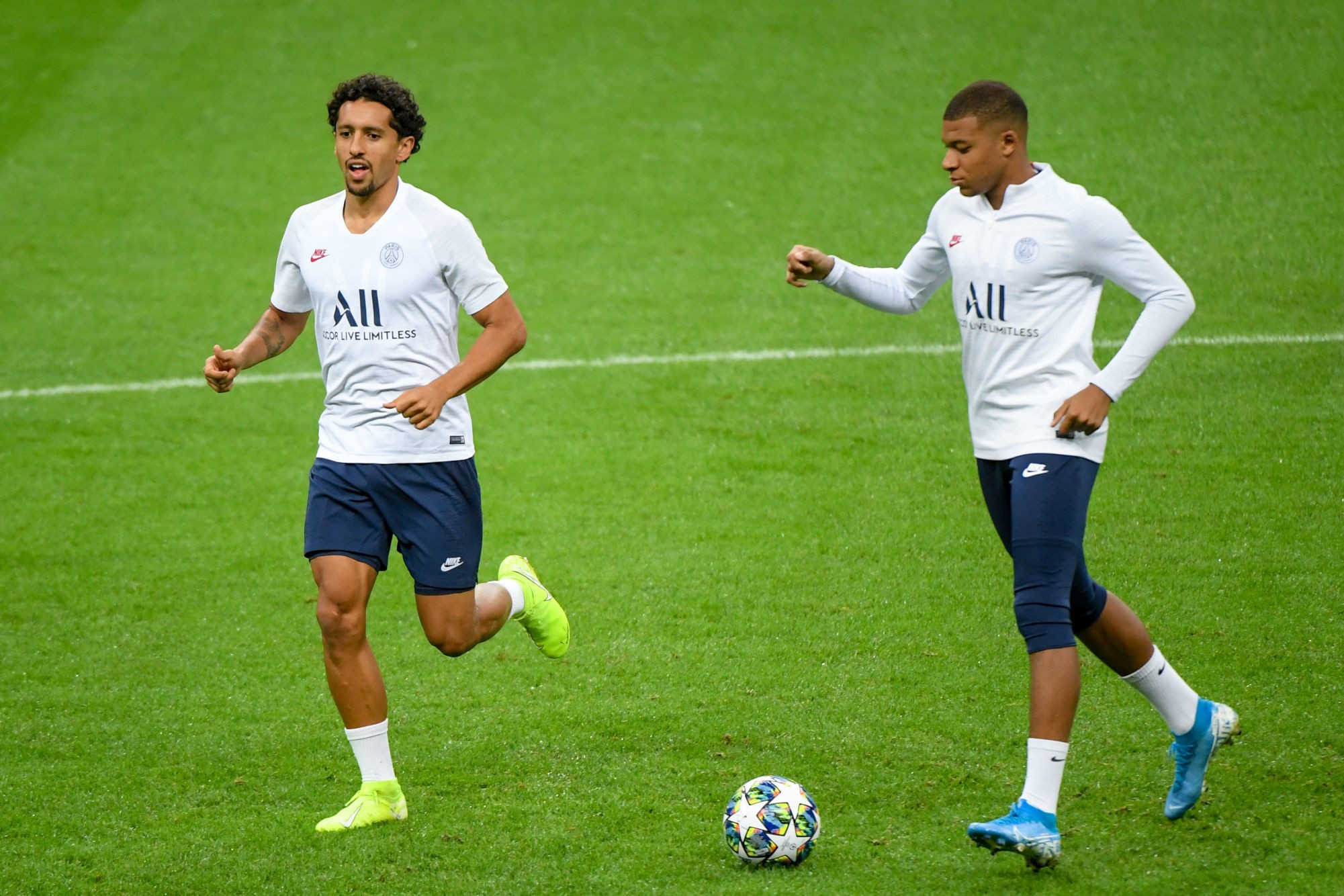 Marquinhos et Kylian Mbappé - PSG (Photo Anthony Dibon/Icon Sport)