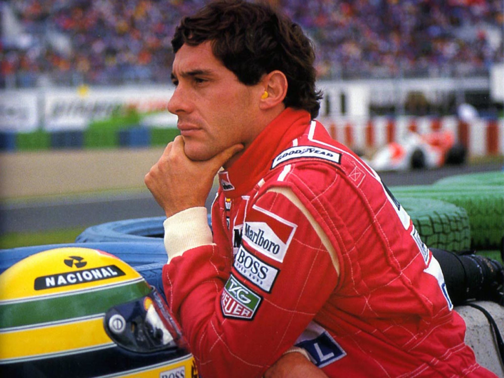 Abandon Ayrton Senna - McLaren - 16.07.1989 -  Grand Prix de Grande Bretagne
Photo