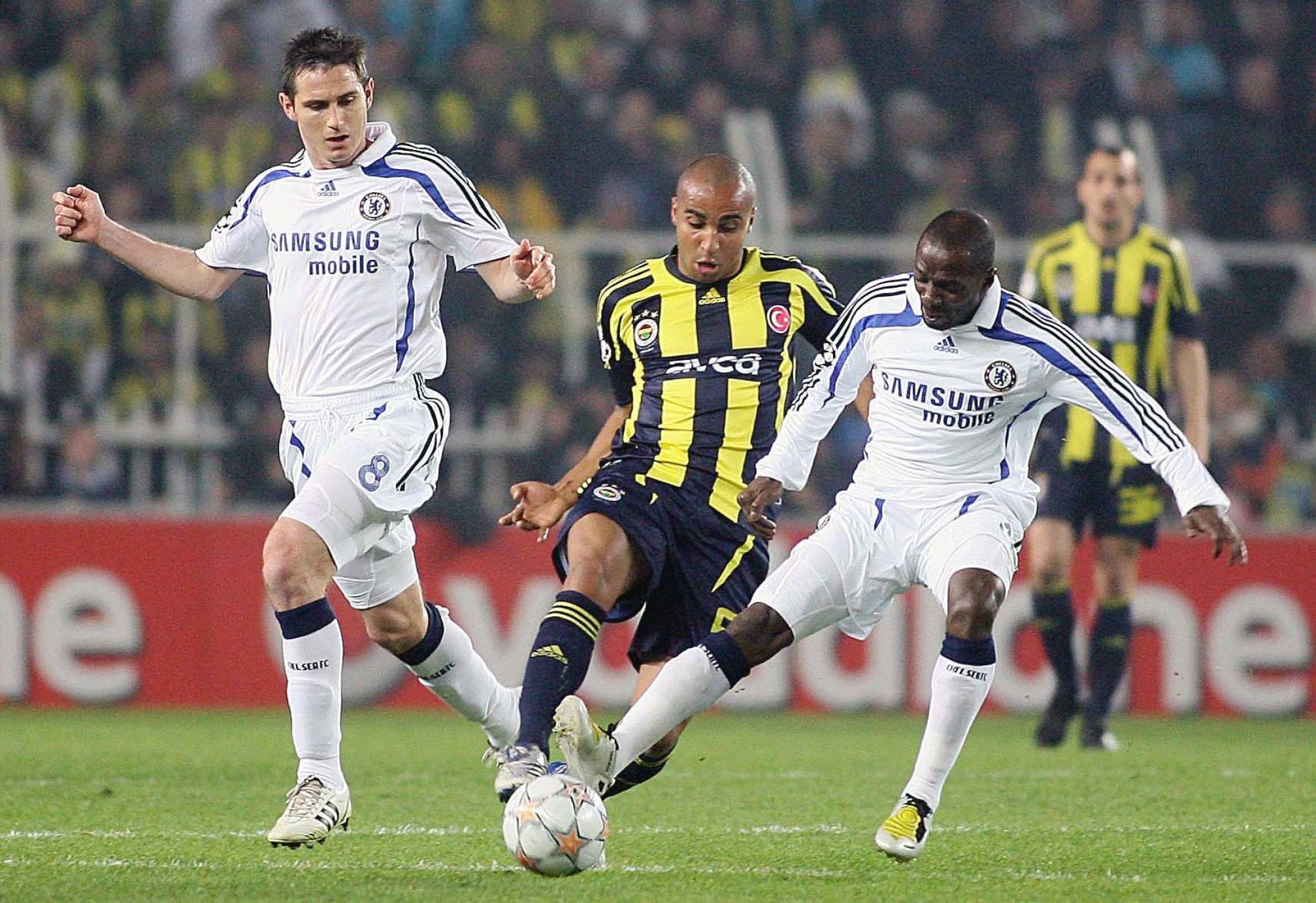 DEIVID / Frank LAMPARD / Claude MAKELELE - 02.04.2008 - Fenerbahce / Chelsea - Quart de finale - Champions League