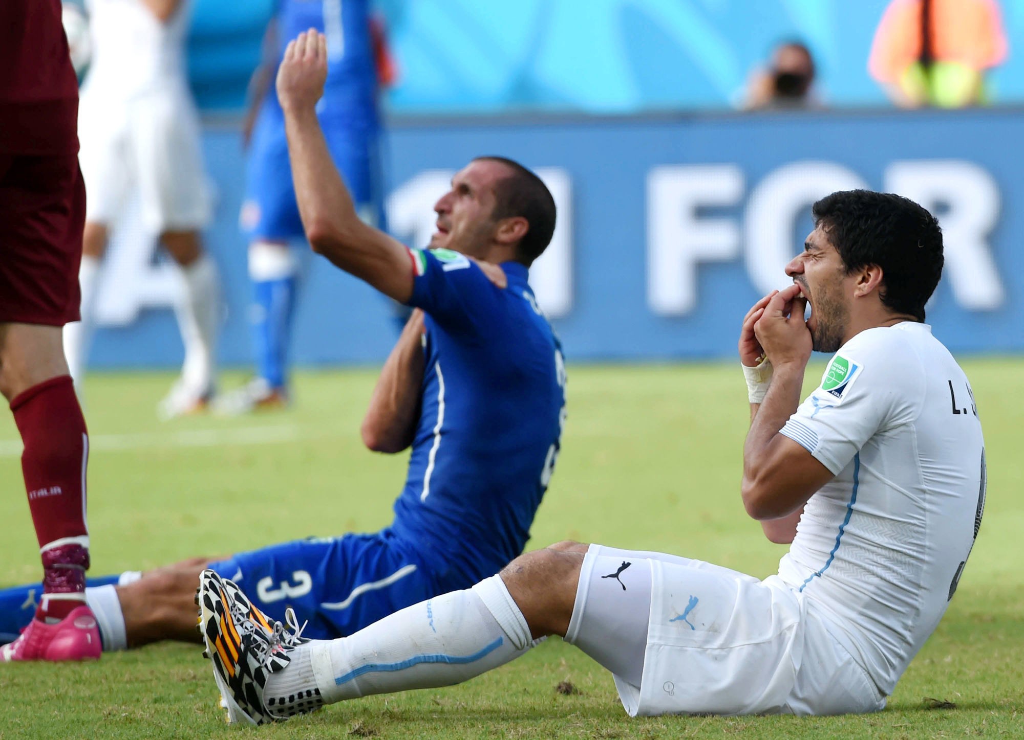 Morsure Luis Suarez / Giorgio Chiellini - 24.06.2014 -