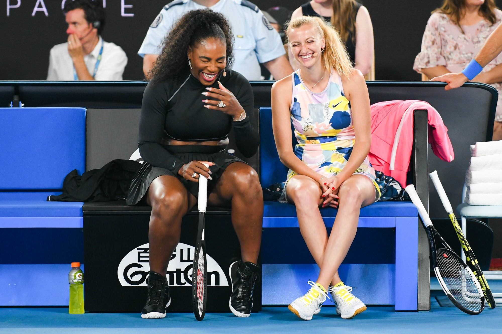 Serena Williams et Petra Kvitova
Photo by Icon Sport