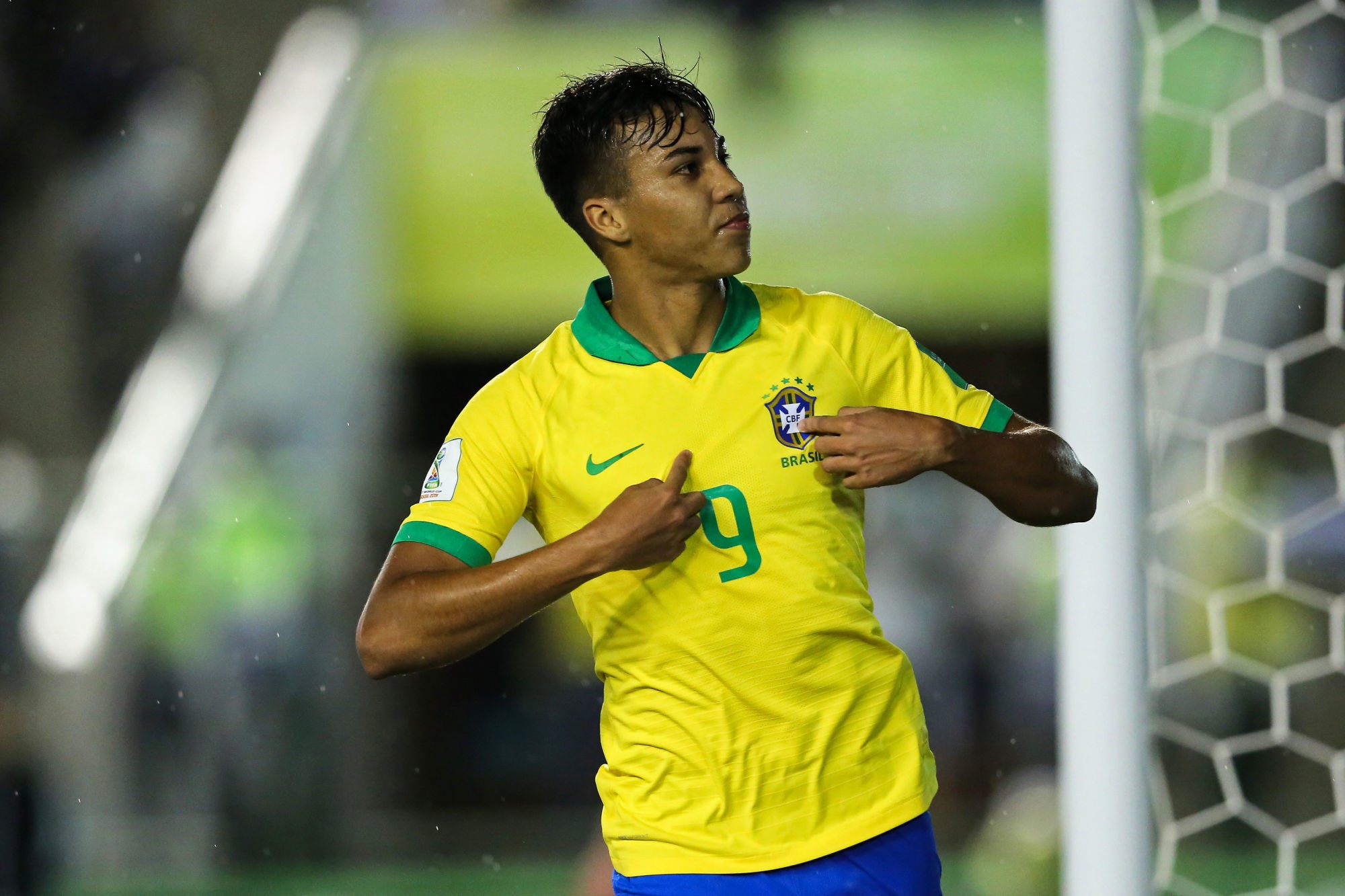 29th October 2019; Bezerrao Stadium, Brasilia, Distrito Federal, Brazil; FIFA U-17 World Cup Brazil 2019, Brazil versus New Zealand; Kaio Jorge of Brazil celebrates his goal in the 18th minute for 1-0 - Editorial Use 

Photo by Icon Sport - Kaio JORGE - Bezerrao - Gama (Bresil)