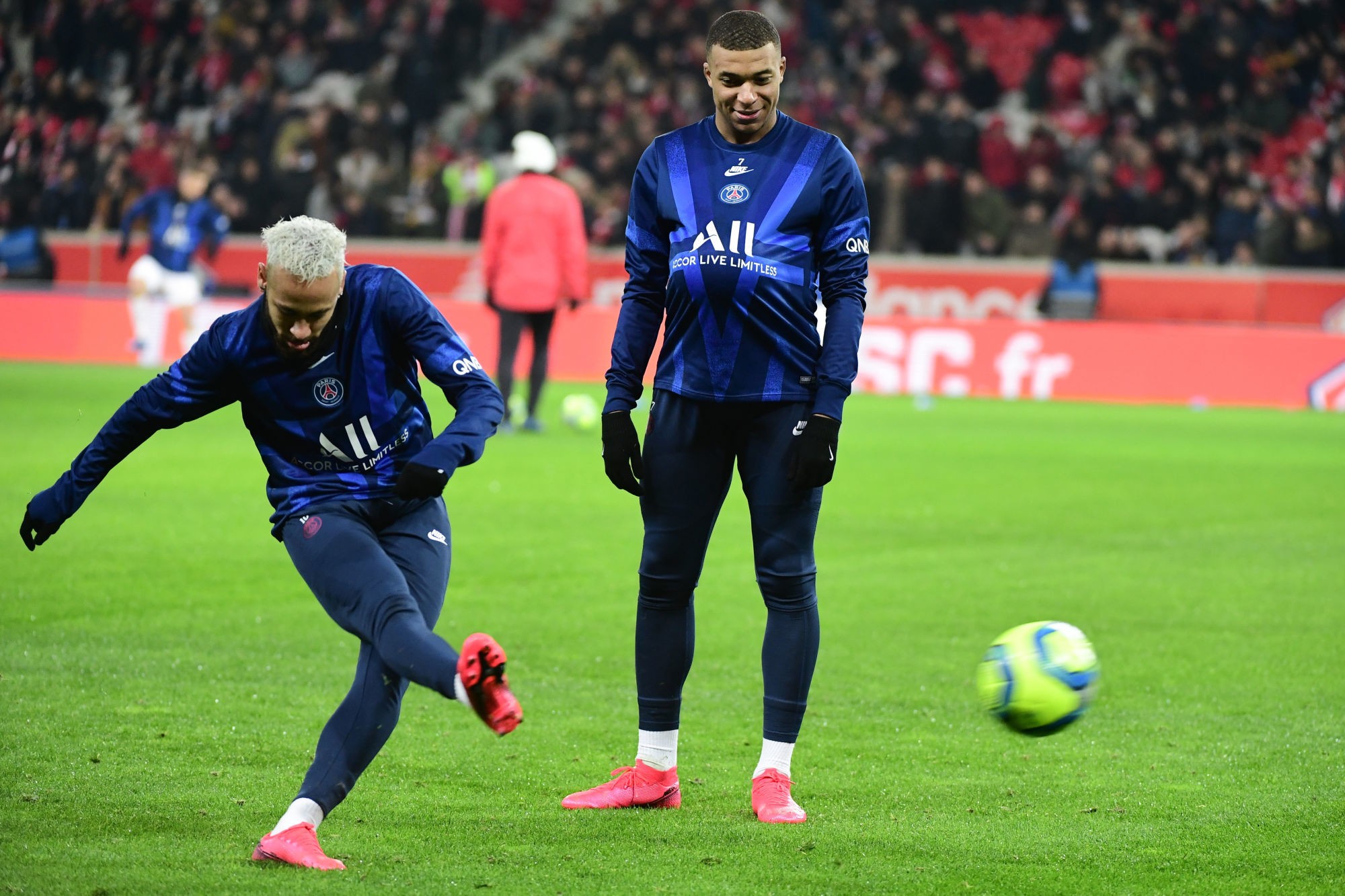Kylian Mbappé et Neymar Jr - PSG (Photo Dave Winter/Icon Sport)