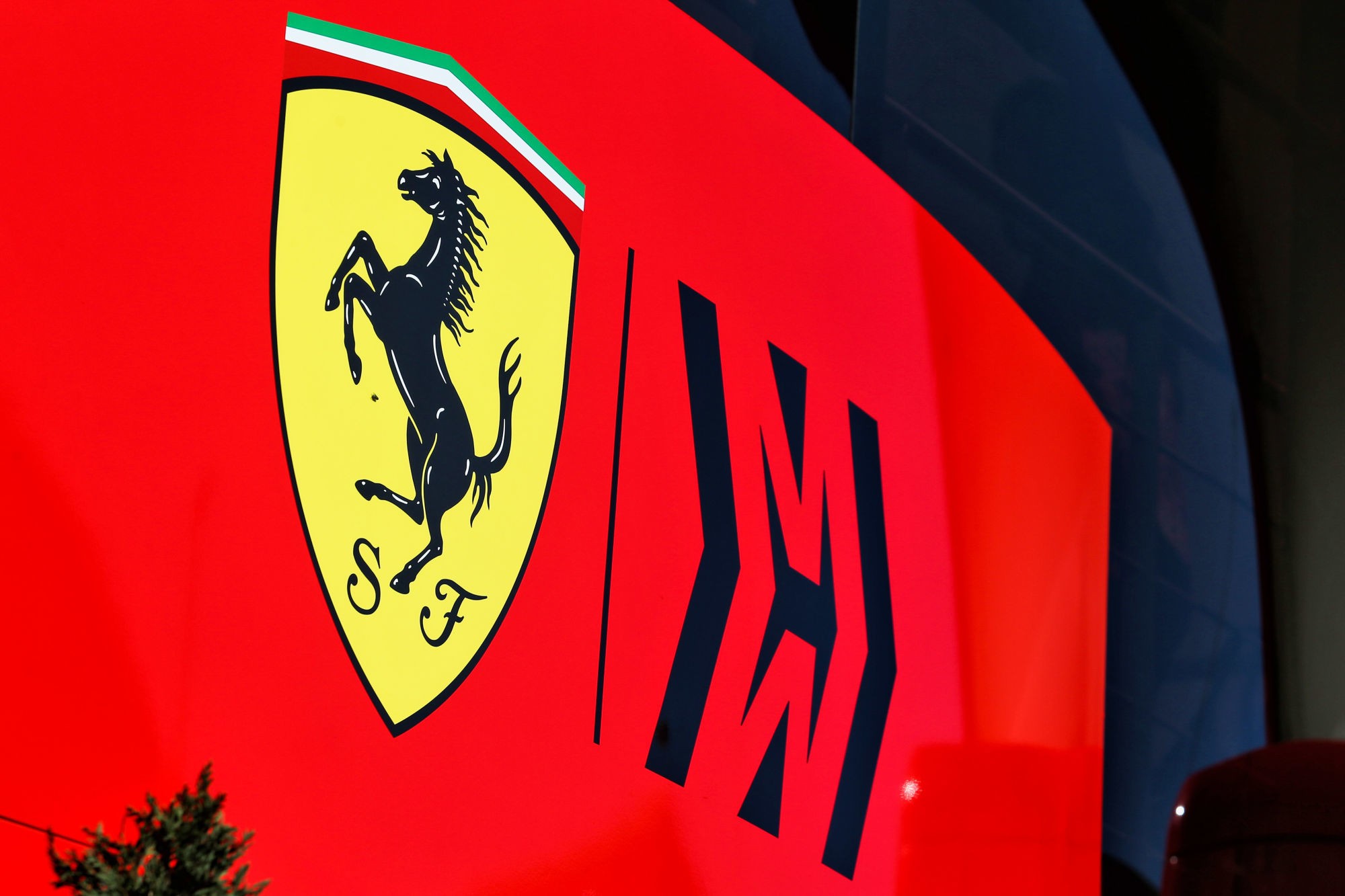 Ferrari logo -
Photo by Icon Sport