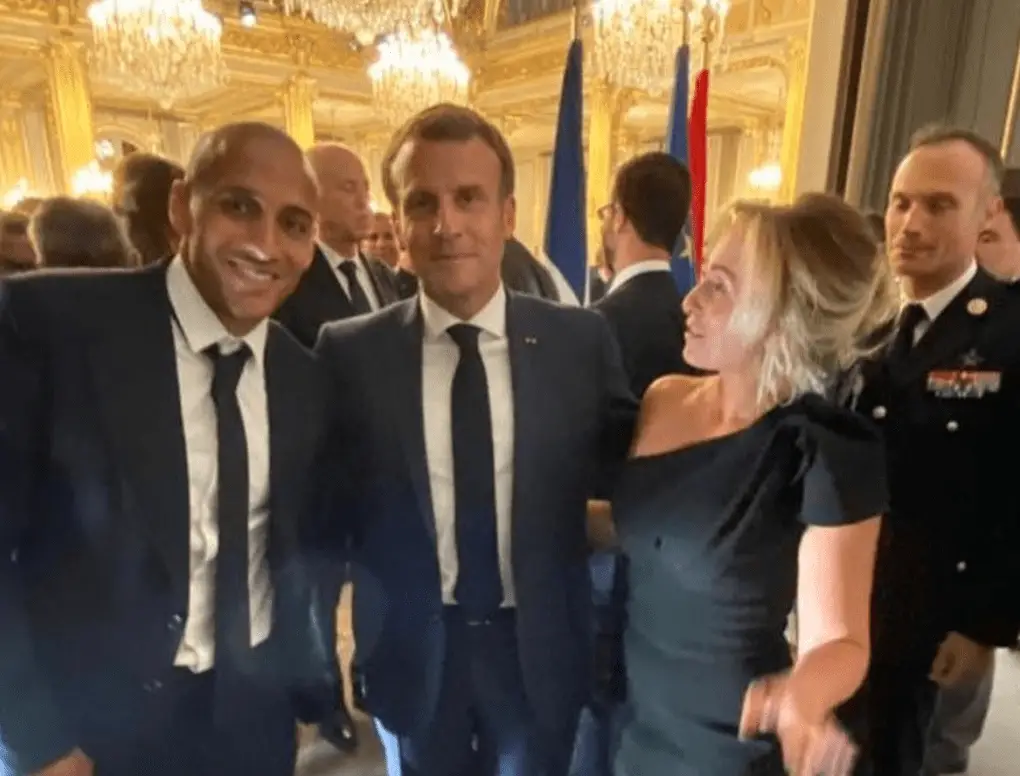 Khazri et Macron