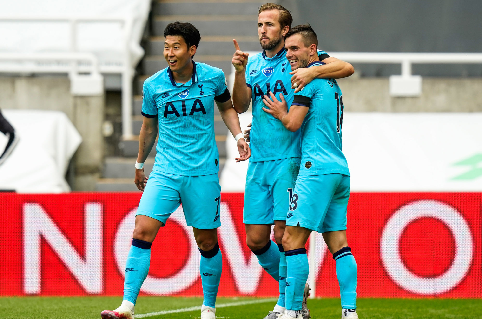 Harry Kane, Heung-Min Son et Giovani Lo Celso (Tottenham)