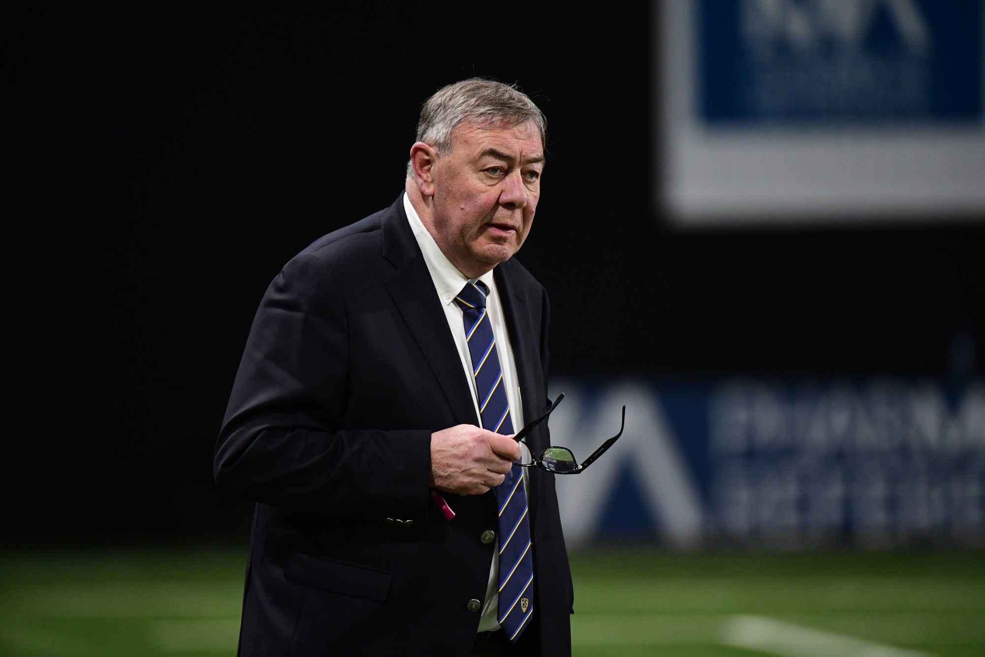 Clermont president Eric DE CROMIERES during the Top 14 match between Racing 92 and Clermont on January 4, 2020 in Nanterre, France. (Photo by Dave Winter/Icon Sport) - Eric de CROMIERES - Paris La Defense Arena - Paris (France)
