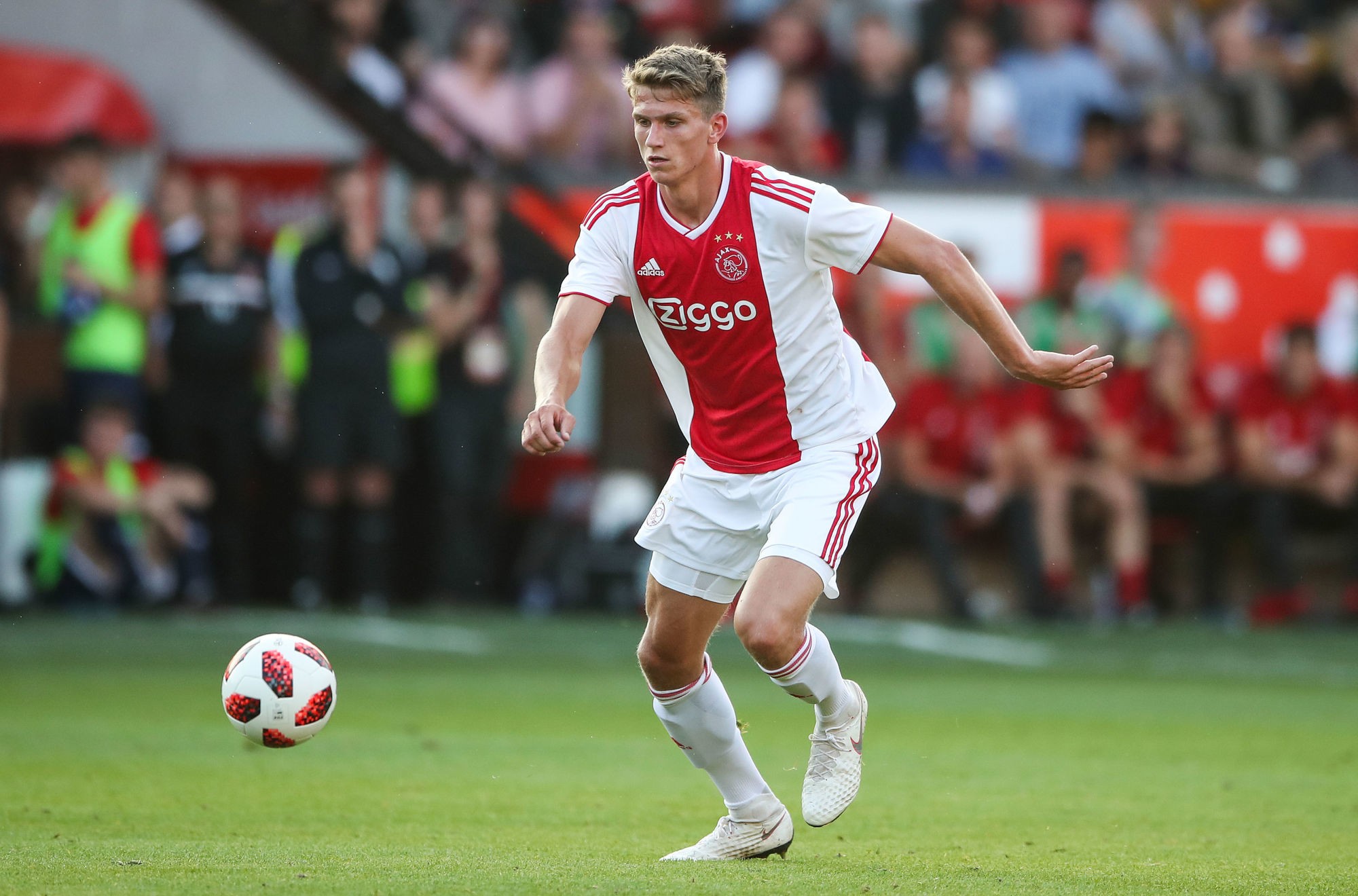 Ajax's Sven Botman during a pre season friendly match between Wolverhampton Wanderers and Ajax at the Banks's Stadium, Walsall, on July 19th, 2018.
Photo : PA Images / Icon Sport