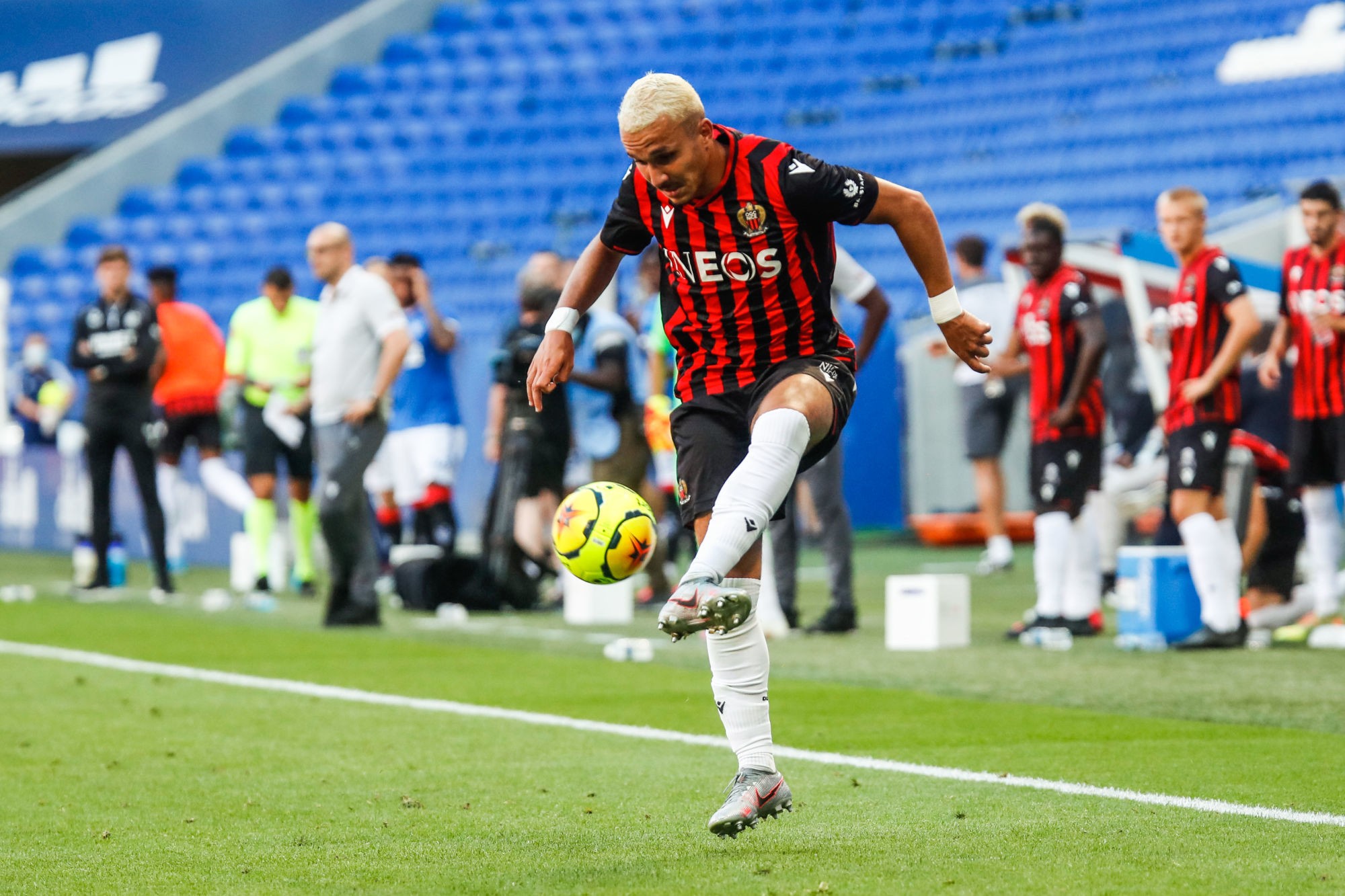 Yanis HAMACHE of Nice during the Veolia Trophy match between Nice and Glasgow Rangers at Groupama Stadium on July 18, 2020 in Lyon, France. (Photo by Romain Biard/Icon Sport) - Groupama Stadium - Lyon (France)