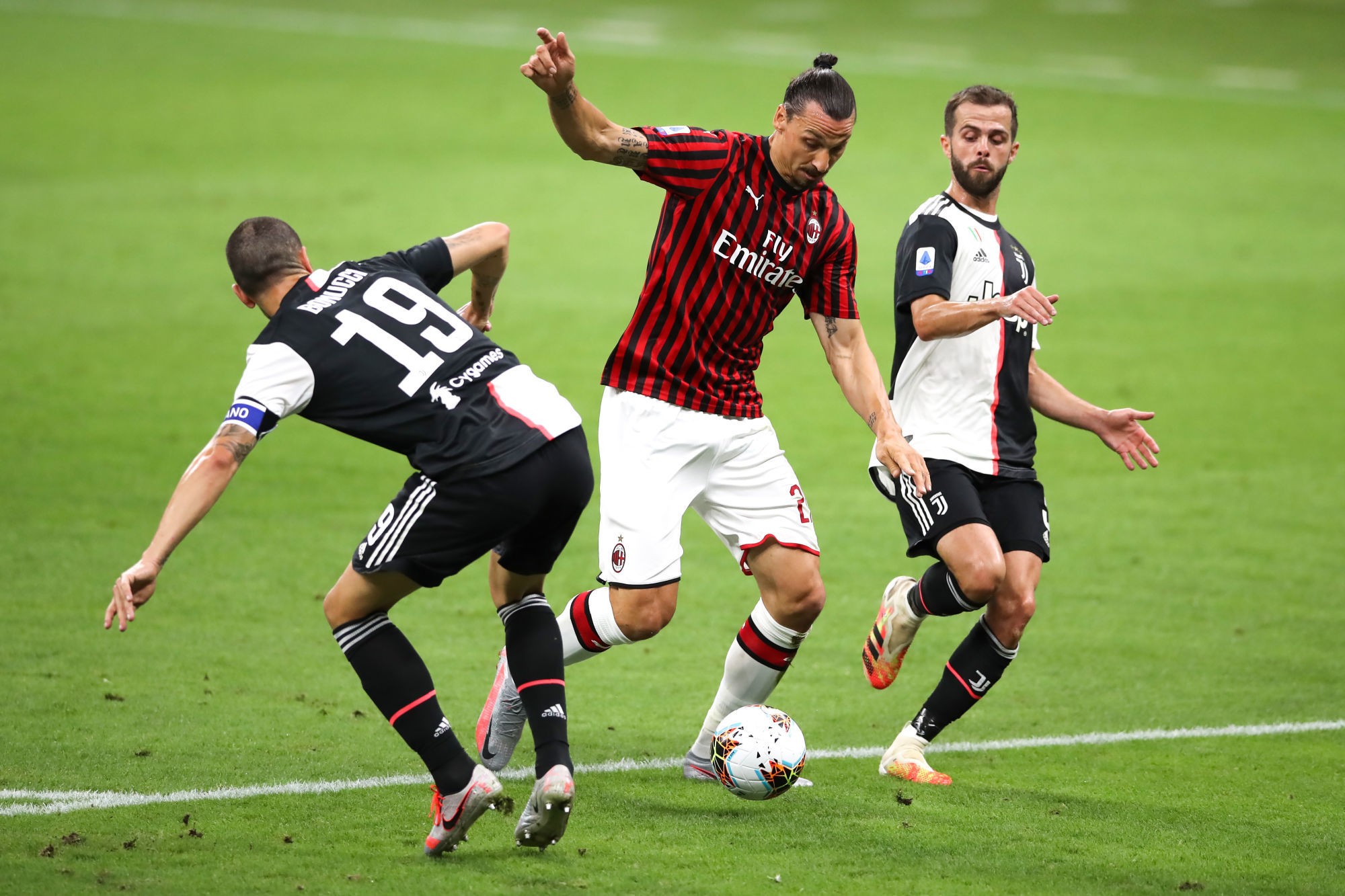 during the Serie A match at Giuseppe Meazza, Milan. Picture date: 7th July 2020. Picture credit should read: Jonathan Moscrop/Sportimage 
Photo by Icon Sport - Giuseppe Meazza - Milan (Italie)