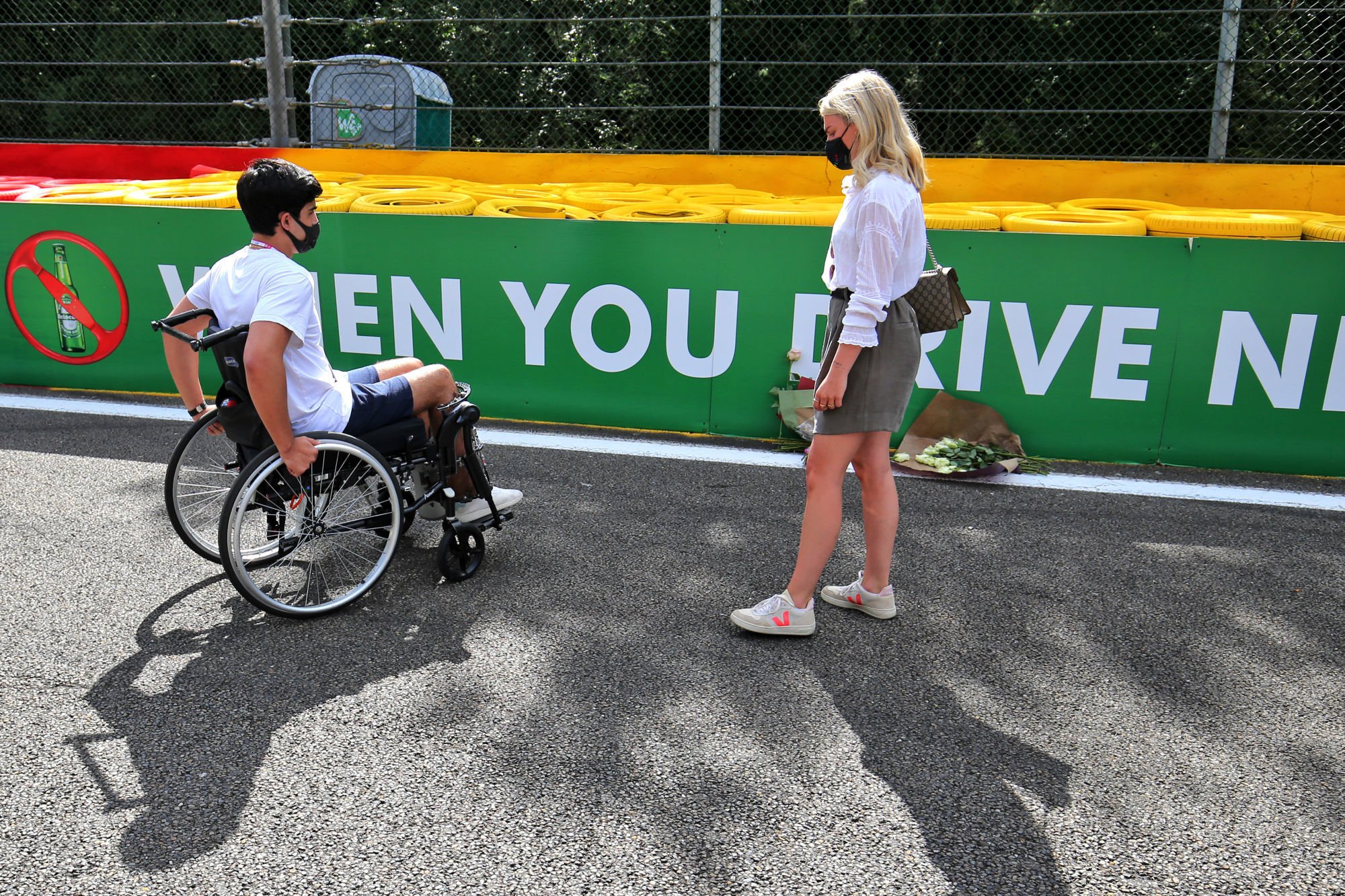 Juan Manuel Correa (USA) pays his respects to Anthoine Hubert -
By Icon Sport