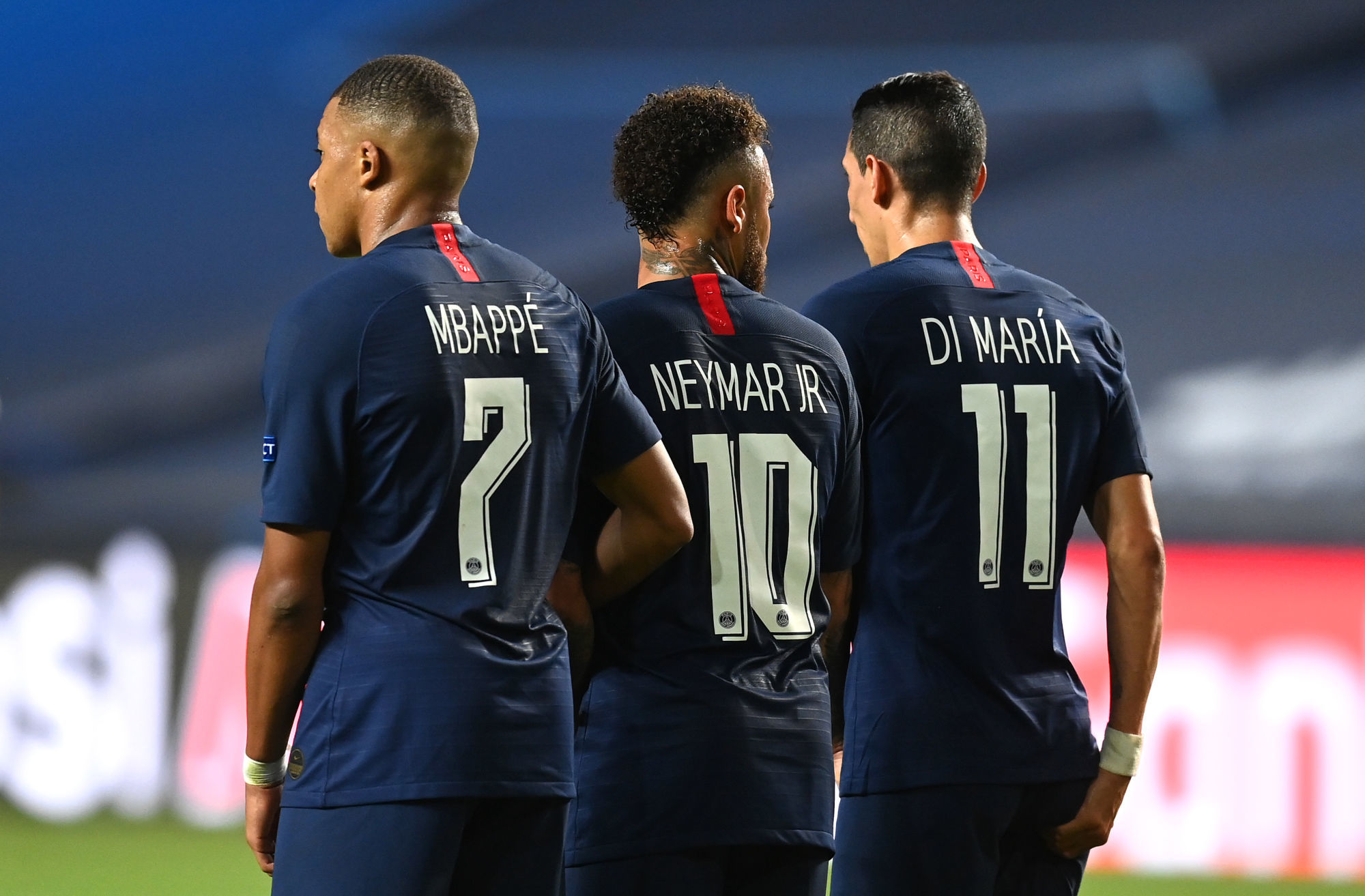 Kylian Mbappe, Neymar et Angel Di Maria - Paris Saint-Germain