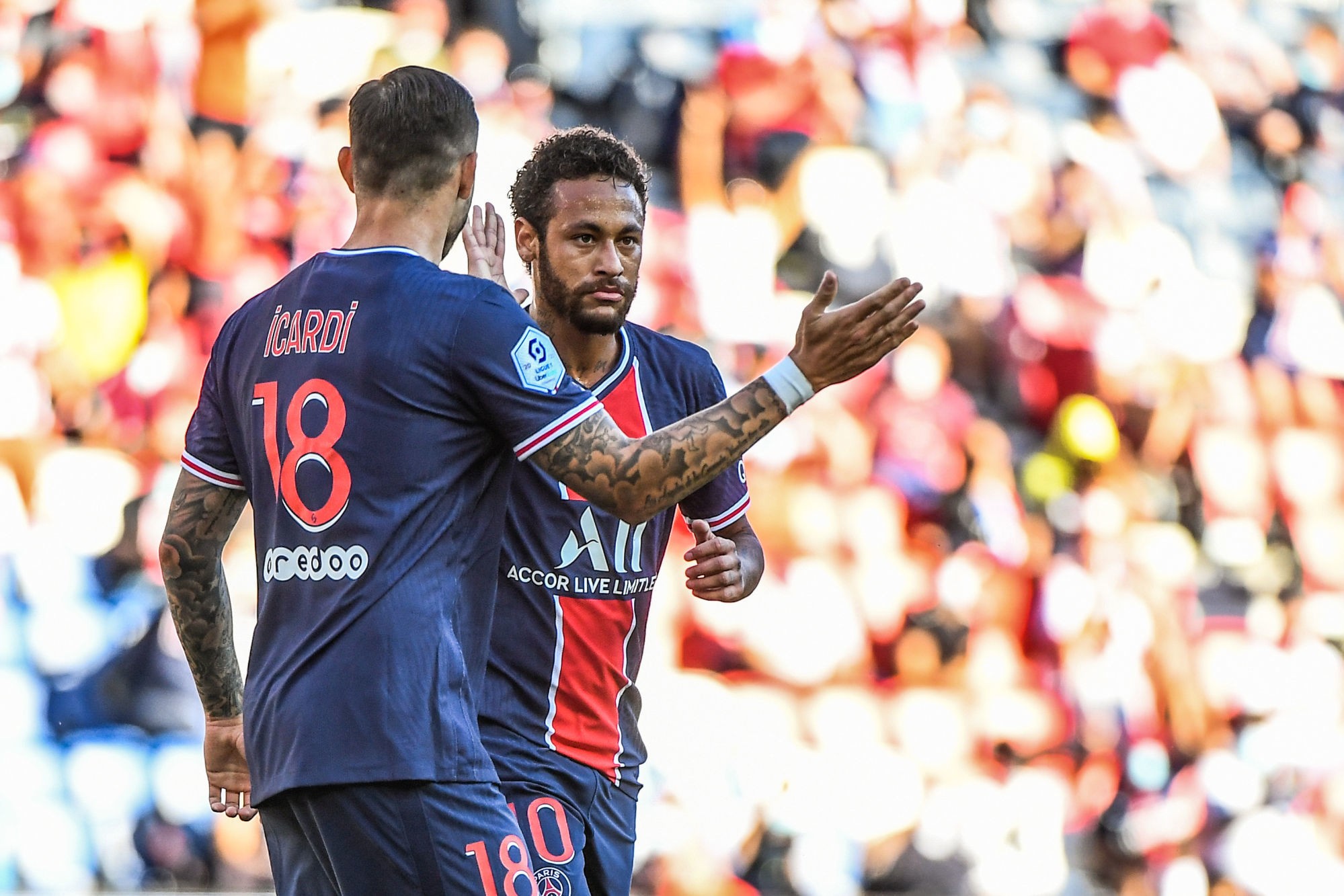 Mauro ICARDI - PSG et Neymar. (Photo by Anthony Dibon/Icon Sport)