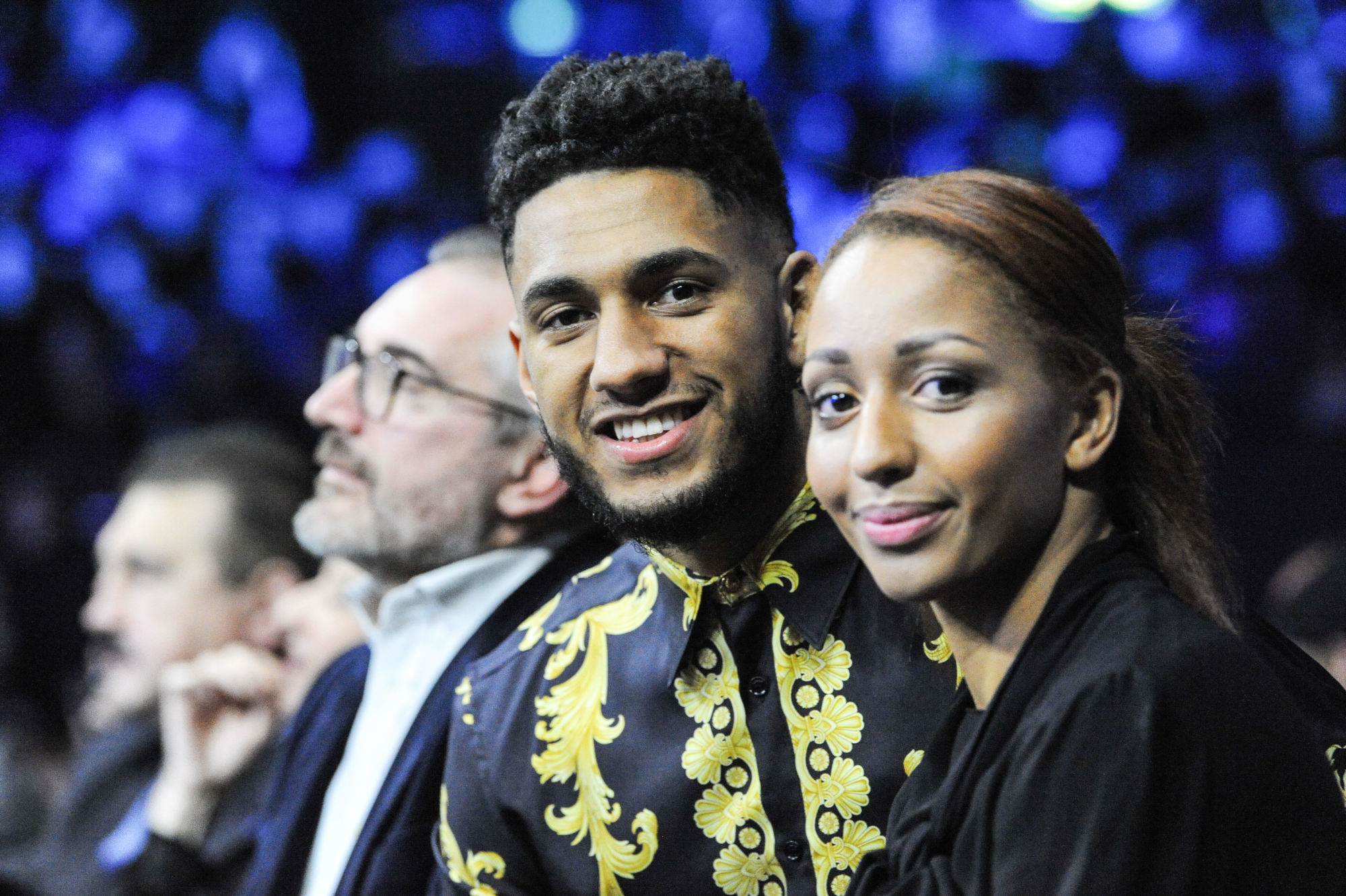 Tony Yoka et Estelle Mossely Yoka. (Photo by Sandra Ruhaut/Icon Sport)