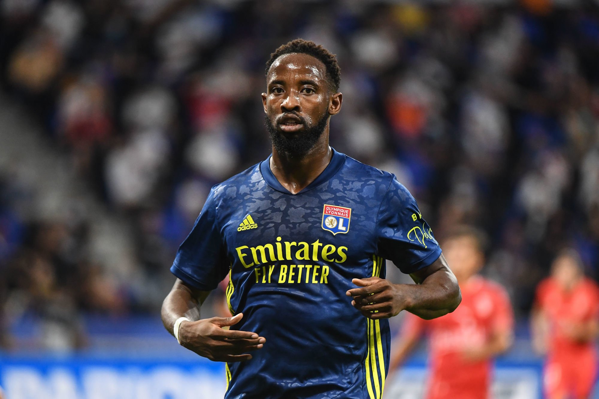 Moussa DEMBELE of Lyon during the Ligue 1 match between Olympique Lyon and Nimes Olympique at Groupama Stadium on September 20, 2020 in Lyon, France. (Photo by Anthony Dibon/Icon Sport) - Groupama Stadium - Lyon (France)