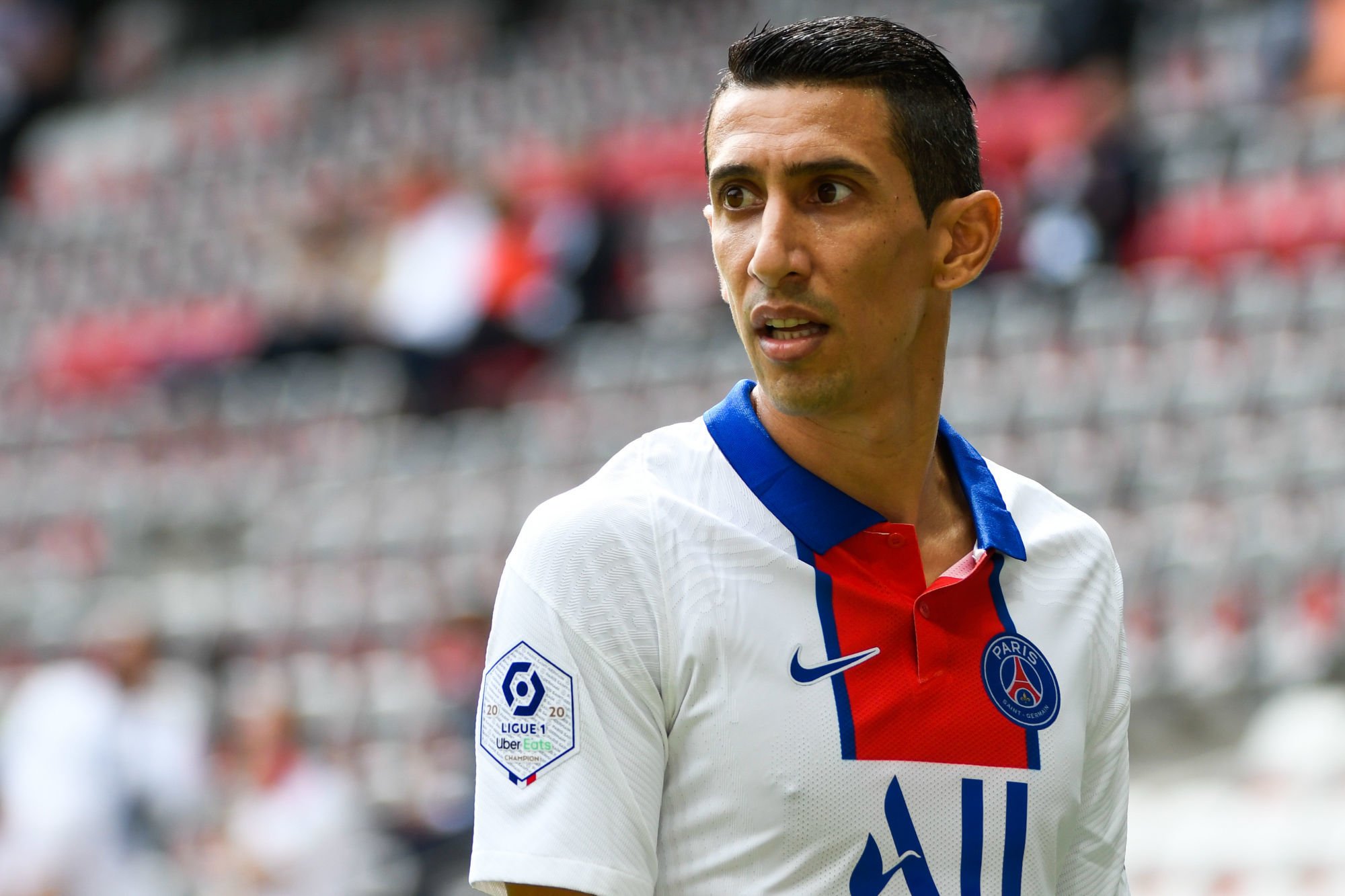 Angel DI MARIA of PSG during the Ligue 1 match between OGC Nice and Paris Saint-Germain at Allianz Riviera on September 20, 2020 in Nice, France. (Photo by Pascal Della Zuana/Icon Sport) - Allianz Riviera - Nice (France)