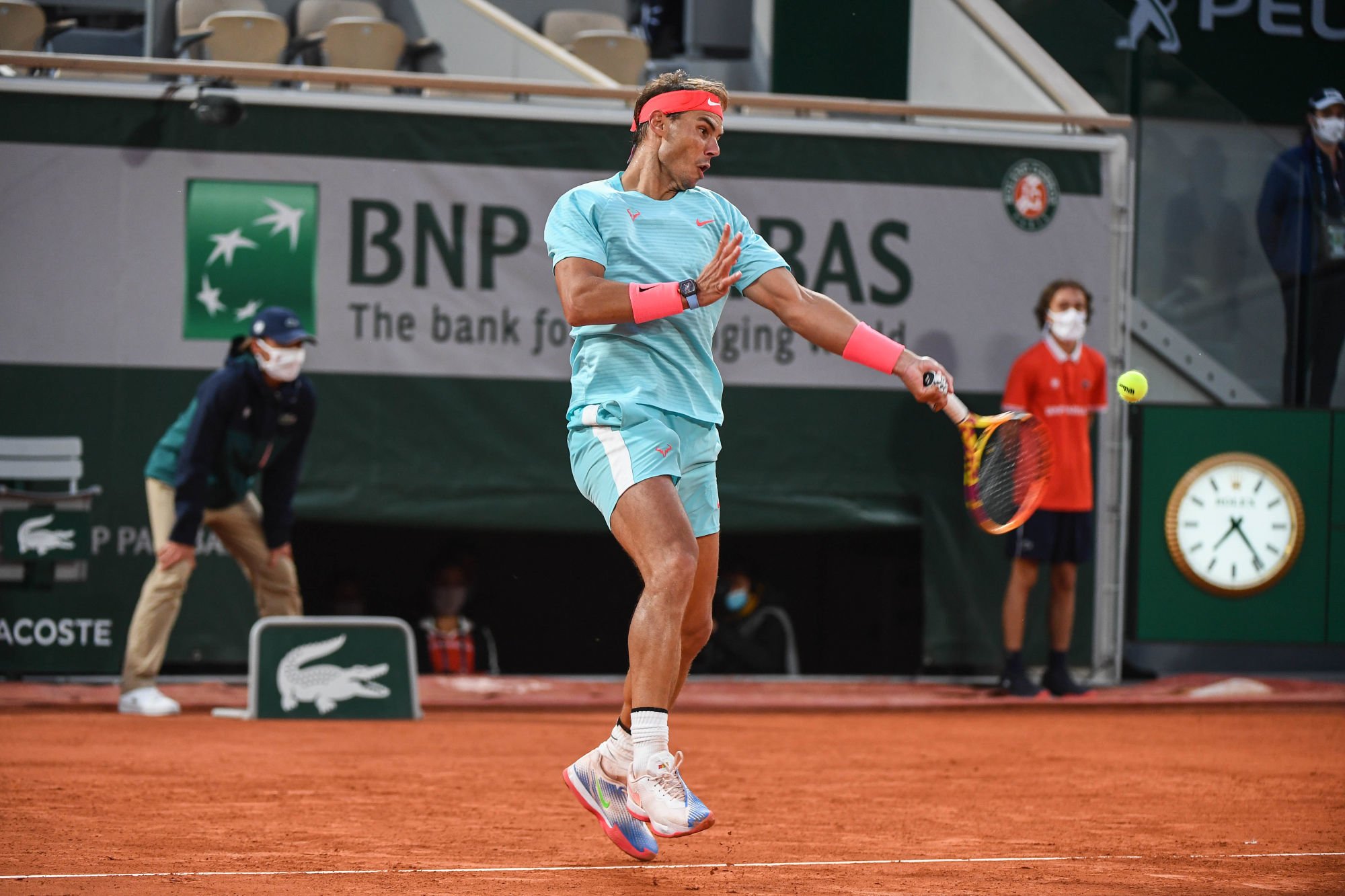 Rafael NADAL of Spain during the day two of the French Open on September 28, 2020 in Paris, France. (Photo by Anthony Dibon/Icon Sport) - Rafael NADAL - Roland Garros - Paris (France)