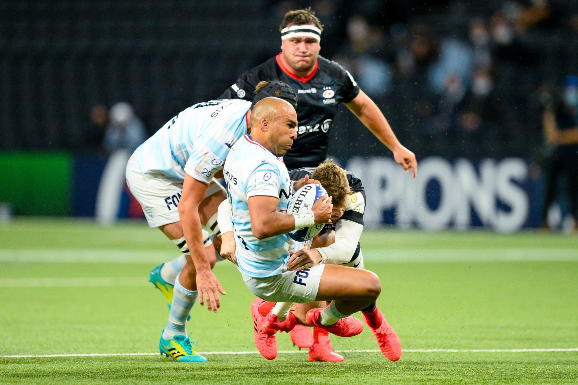 Simon ZEBO of Racing 92 during the Champions Cup Semi-Final match between Racing 92 and Saracens on September 26, 2020 in Nanterre, France. (Photo by Sandra Ruhaut/Icon Sport) - Paris La Defense Arena - Paris (France)