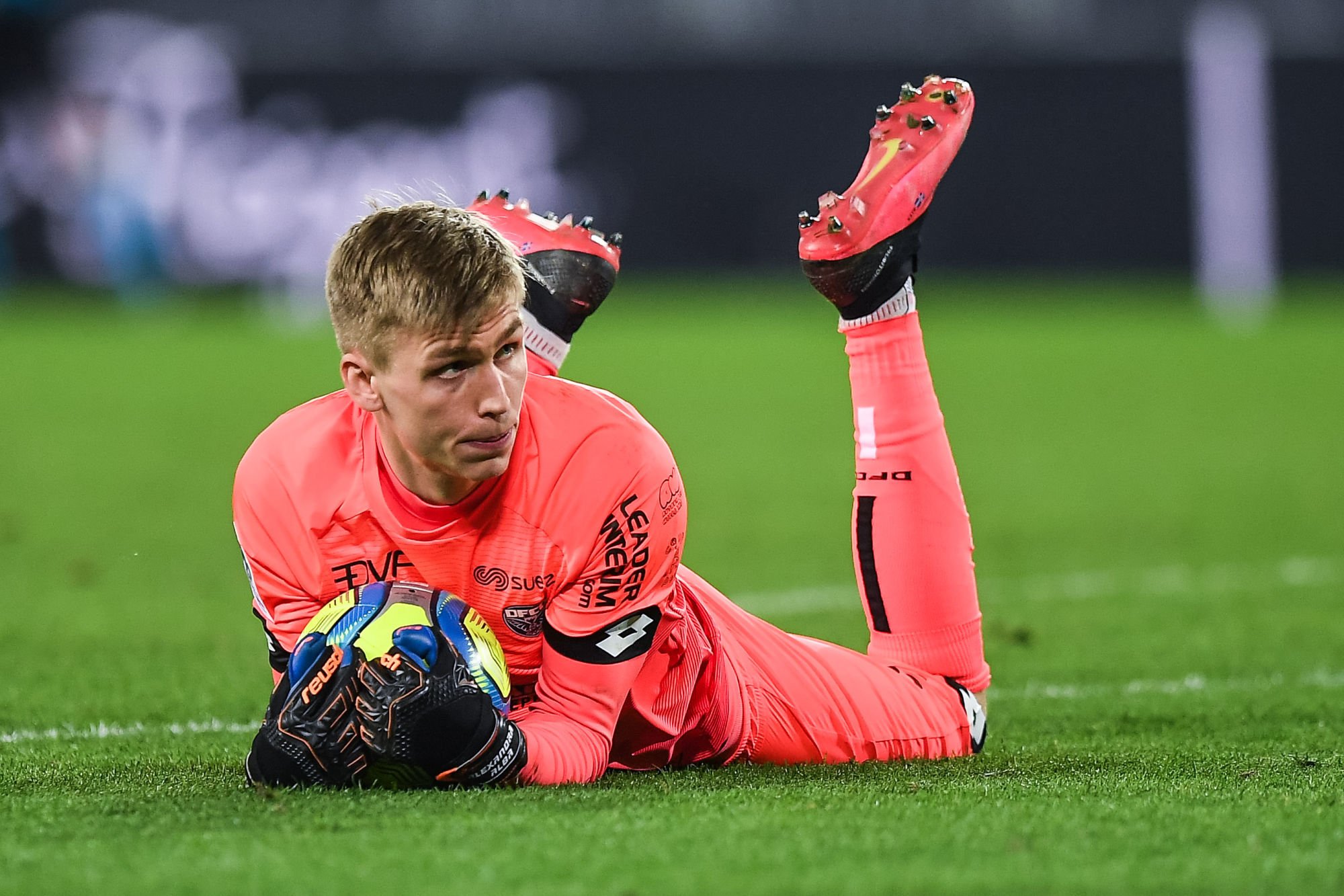 Runar Alex RUNARSSON of Dijon during the French Ligue 1 Soccer match between Bordeaux and Dijon at Stade Matmut Atlantique on February 15, 2020 in Bordeaux, France. (Photo by Baptiste Fernandez/Icon Sport) - Runar Alex RUNARSSON - Matmut ATLANTIQUE - Bordeaux (France)