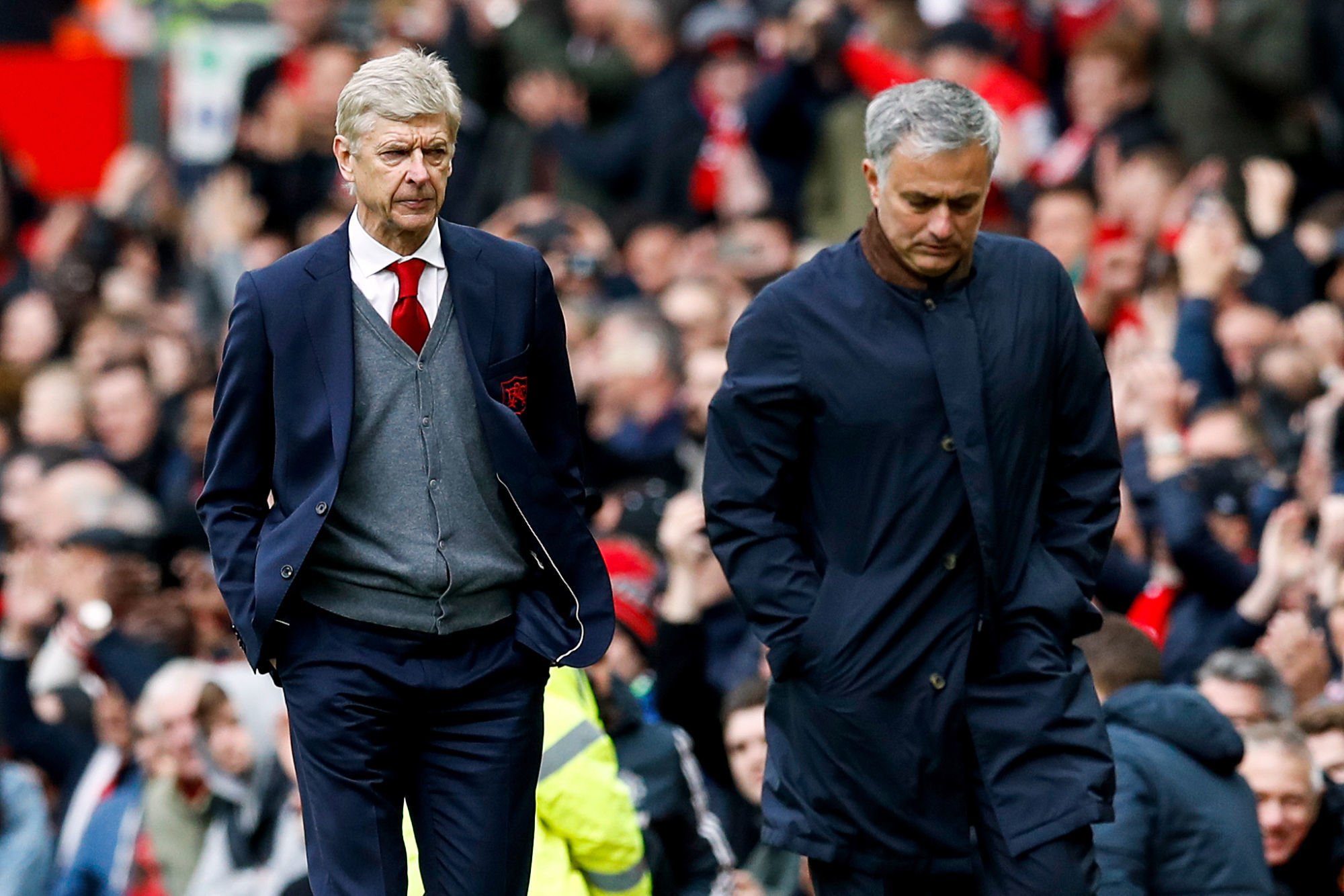Arsenal - Arsene Wenger (left) et Manchester United - Jose Mourinho (right) Photo : PA Images / Icon Sport
