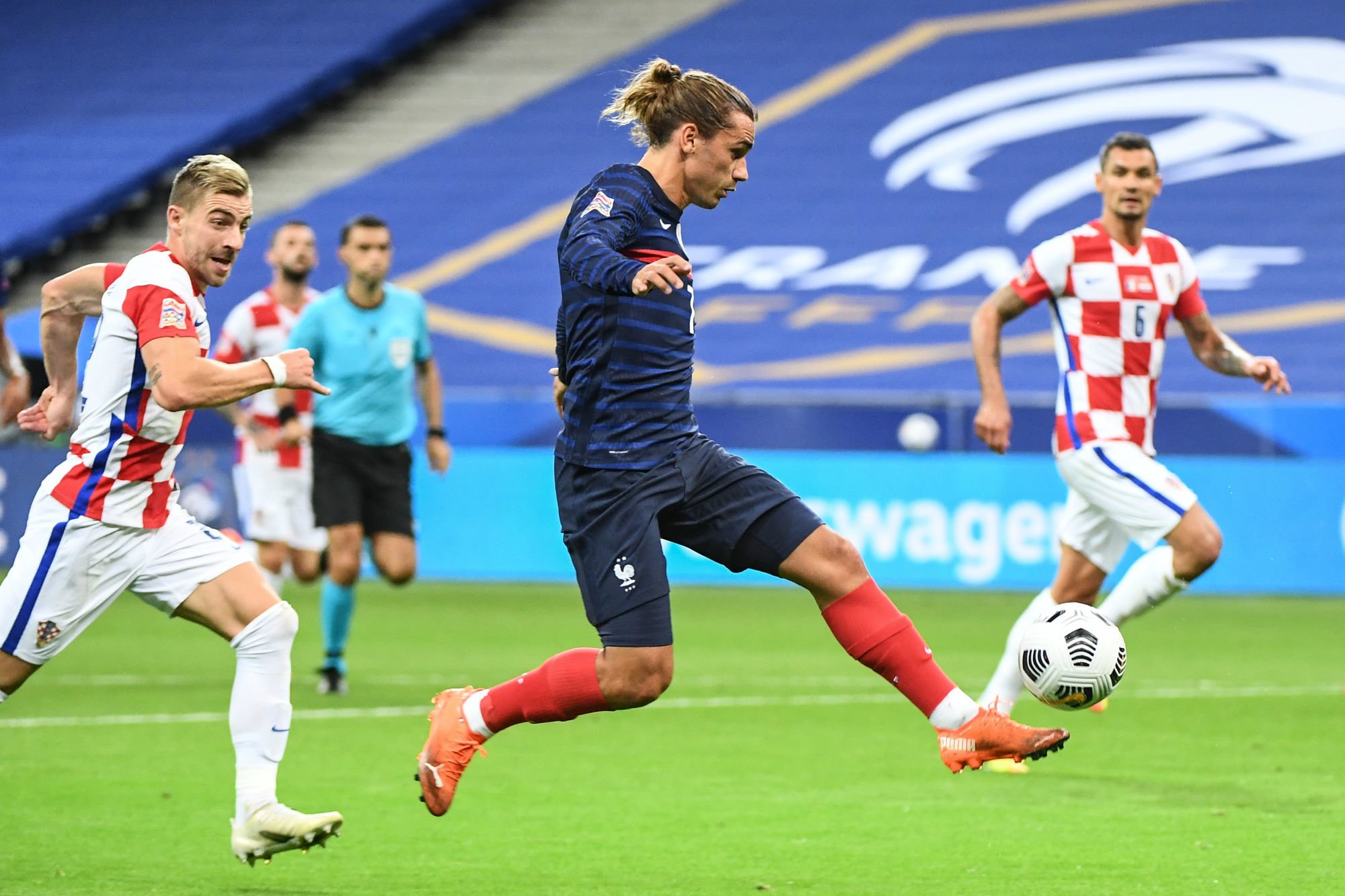 Antoine GRIEZMANN of France during the Nations League match between France and Croatia on September 8, 2020 in Paris, France. (Photo by Anthony Dibon/Icon Sport) - Antoine GRIEZMANN - Stade de France - Paris (France)