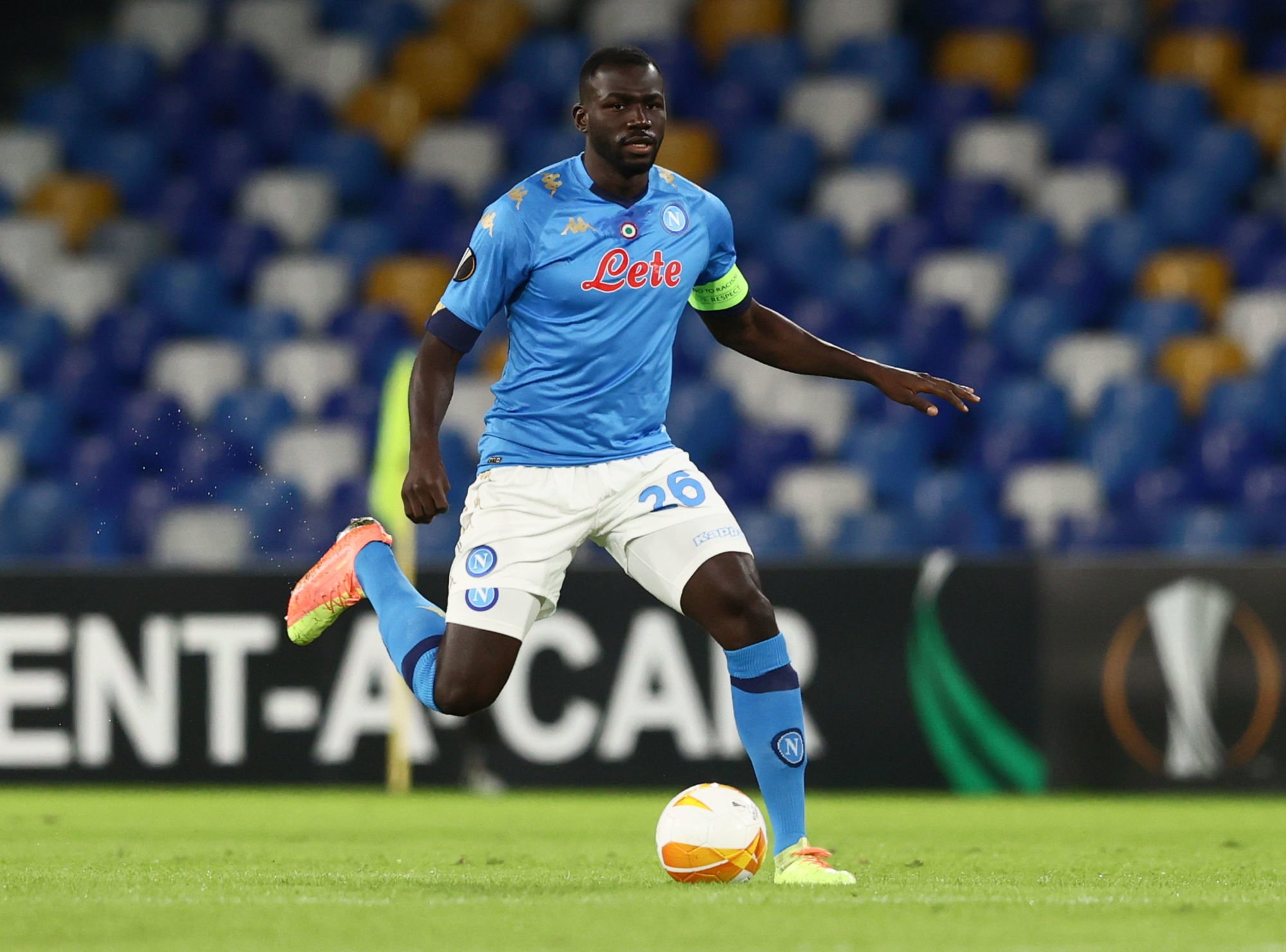 Kalidou Koulibaly Napoli 

Photo Alessandro Garofalo/LaPresse 
October  22, 2020 Naples, Italy 
sport soccer 
Napoli vs AZ Alkmaar  - Europa League  2020/2021 - San Paolo stadium.
In the pic: Kalidou Koulibaly Napoli 
By Icon Sport - Stade San Paolo - Naples (Italie)