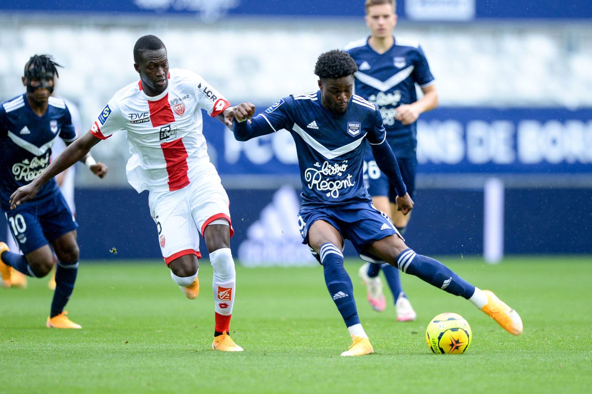 Joshua MAJA of Bordeaux   during the Ligue 1 match between Girondins Bordeaux and Dijon FCO at Stade Matmut Atlantique on October 4, 2020 in Bordeaux, France. (Photo by Sandra Ruhaut/Icon Sport) - Matmut ATLANTIQUE - Bordeaux (France)