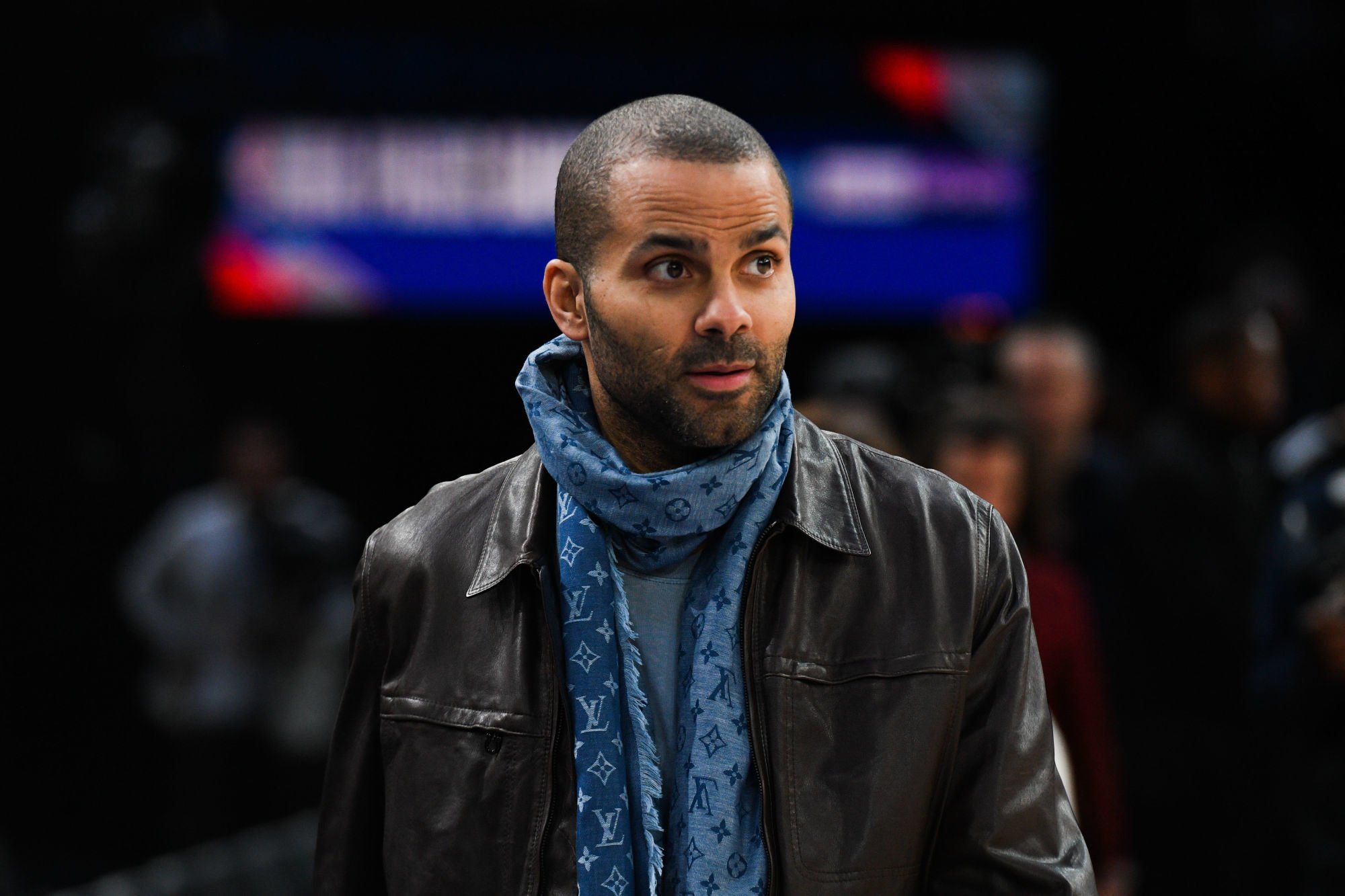 Tony PARKER, former player during the NBA Paris Game match between Charlotte Hornets and Milwaukee Bucks on January 24, 2020 in Paris, France. (Photo by Johnny Fidelin/Icon Sport) - Tony PARKER - Bercy AccorHotels Arena - Paris (France)