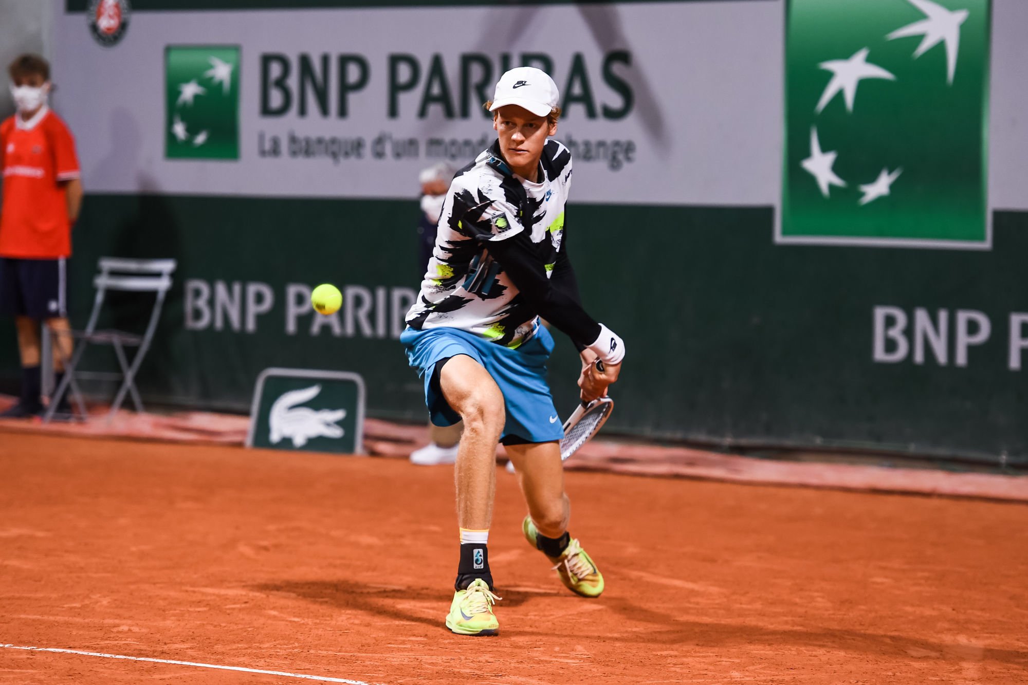 Jannik SINNER of Italy during the day four of the Tennis French Open on September 30, 2020 in Paris, France. (Photo by Baptiste Fernandez/Icon Sport) - Jannik SINNER - Roland Garros - Paris (France)