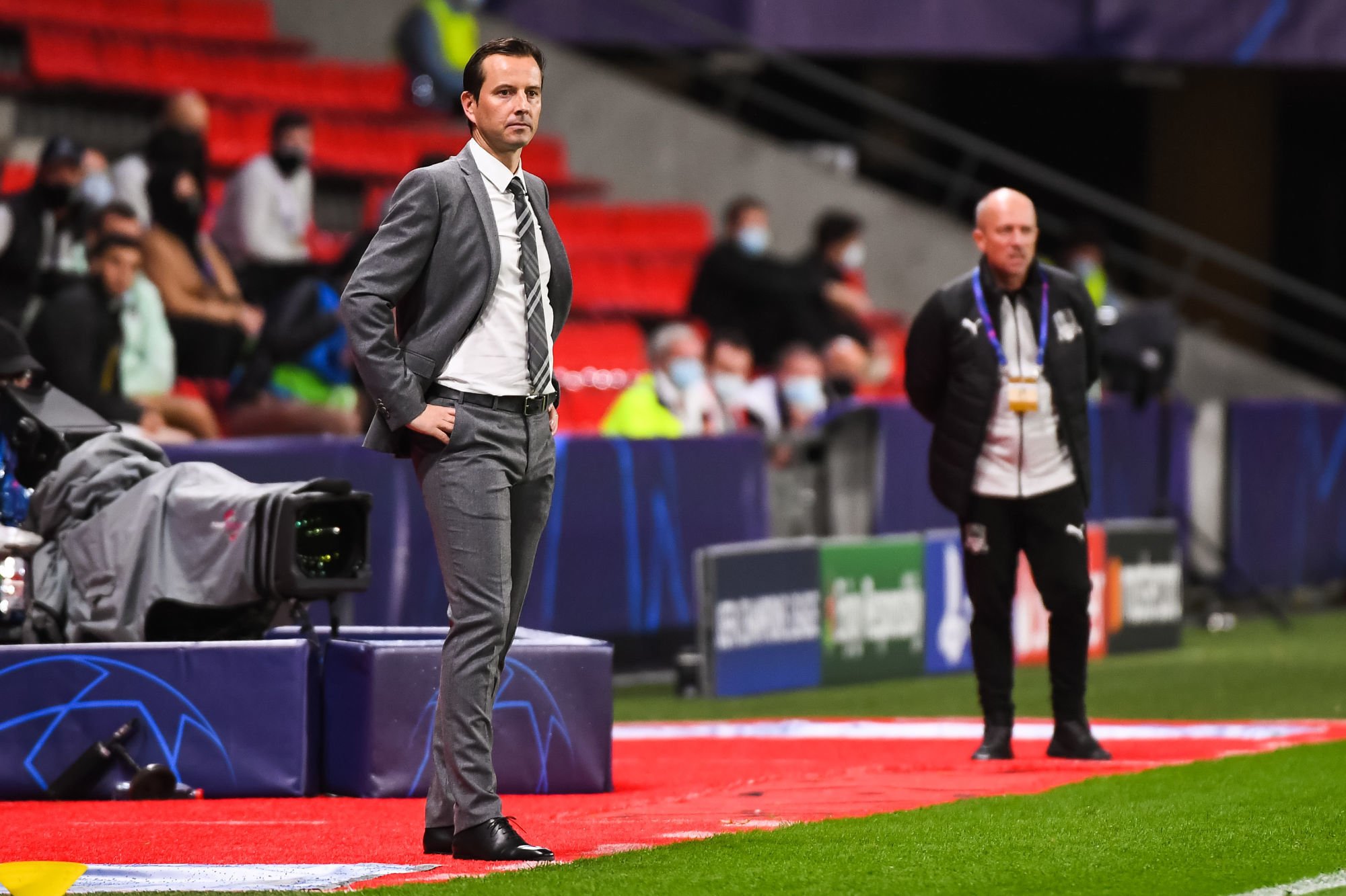 Julien STEPHAN head coach of Rennes during the UEFA Champions League soccer match between Rennes and Krasnodar at Roazhon Park on October 20, 2020 in Rennes, France. (Photo by Baptiste Fernandez/Icon Sport) - Julien STEPHAN - Roazhon Park - Rennes (France)