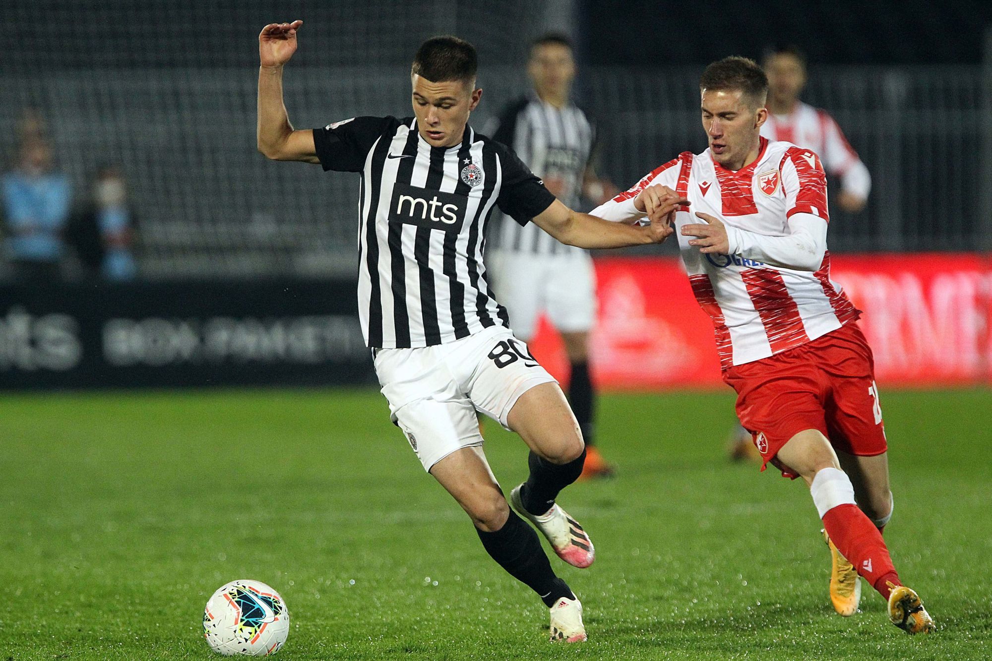 19, October, 2020, Belgrade - The match of the 11th round of the Lingong Super League of Serbia, the 163rd derby between FK Partizan and FK Crvena zvezda, was played at the Partizan stadium. Filip Stevanovic, #80 (FK Partizan, Beograd). Photo: A.K./ATAImages

19, oktobar, 2020, Beograd  - Utakmica 11. kola Lingong Super lige Srbije, 163. derbi izmedju FK Partizan i FK Crvena zvezda odigrana je na stadionu Partizana. Photo: A.K./ATAImages 
By Icon Sport - Stadion FK Partizan - Belgrade (Serbie)