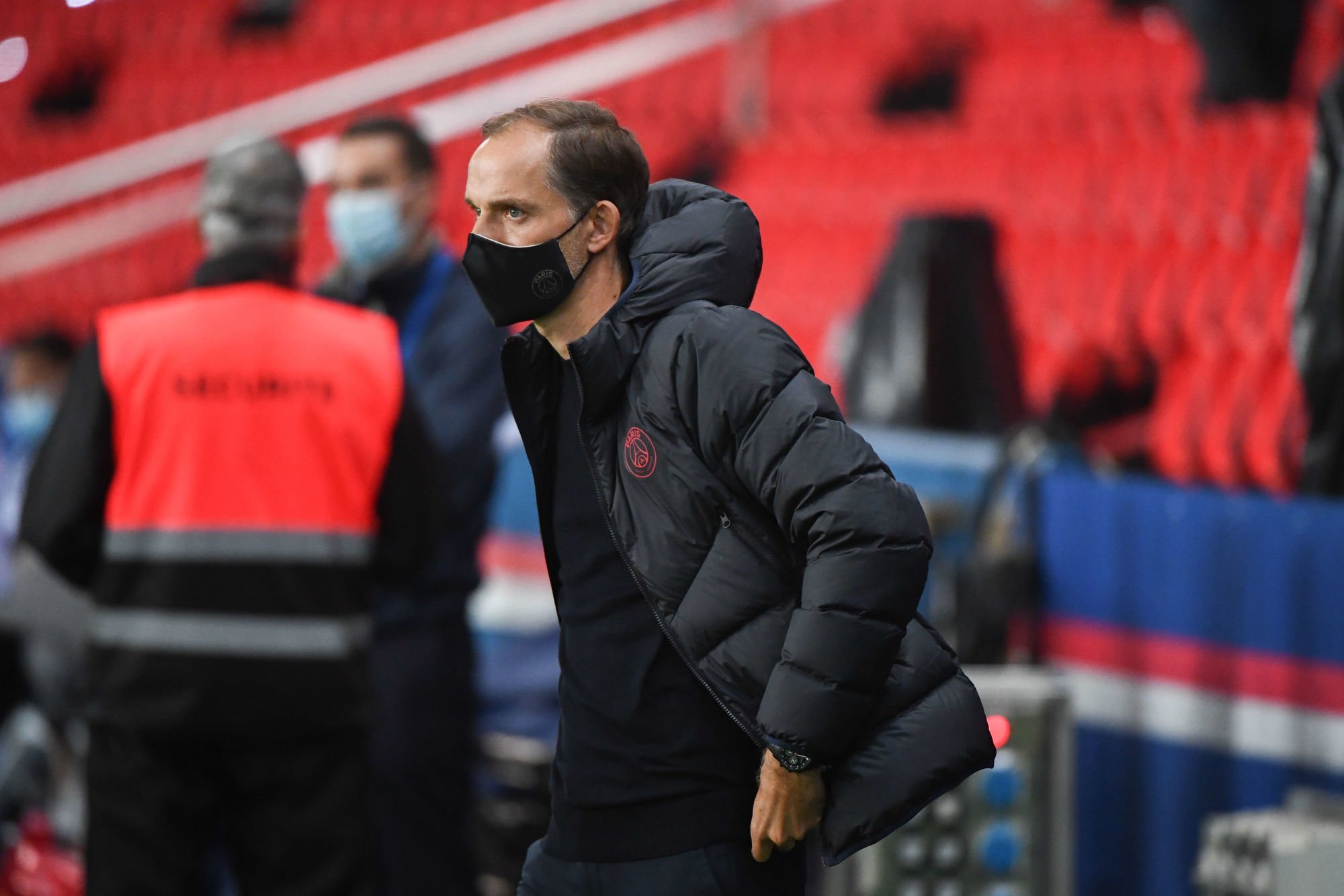 Thomas TUCHEL coach of PSG during the Ligue 1 match between Paris Saint-Germain and Angers SCO at Parc des Princes on October 2, 2020 in Paris, France. (Photo by Anthony Dibon/Icon Sport) - Thomas TUCHEL - Parc des Princes - Paris (France)