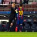Ronald Koeman et (FC Barcelone) et Lionel Messi 
Photo by Icon Sport
