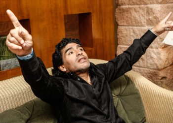 Diego Armando Maradona.

Former Argentinian football player Diego Armando Maradona. 
Photo by Icon Sport -  (Argentine)