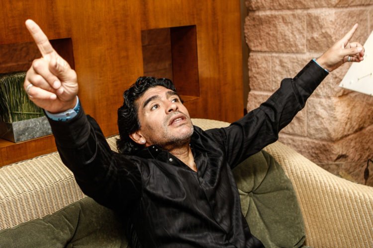 Diego Armando Maradona.

Former Argentinian football player Diego Armando Maradona. 
Photo by Icon Sport -  (Argentine)