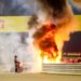 Le crash de Romain Grosjean à Bahreïn