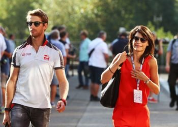 Romain Grosjean (FRA) Haas F1 Team et Marion Jolles Grosjean (FRA) 
Photo Icon Sport