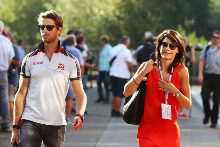 Romain Grosjean (FRA) Haas F1 Team et Marion Jolles Grosjean (FRA) 
Photo Icon Sport