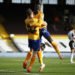 Everton's Abdoulaye Doucoure (right) celebrates scoring his side's third goal of the game with Lucas Digne during the Premier League match at Craven Cottage, London. 
By Icon Sport - Craven Cottage - Londres (Angleterre)
