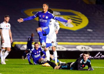 Leicester City's Youri Tielemans celebrates scoring his side's second goal of the game during the Premier League match at Elland Road, Leeds. 


Photo by Icon Sport - Elland Road - Leeds (Angleterre)